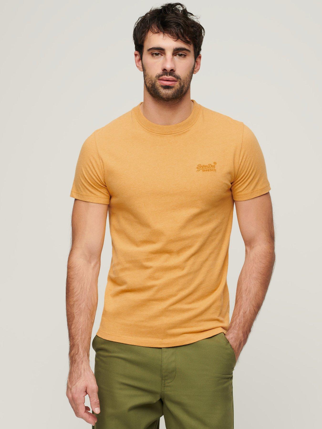 Superdry Essential Logo Embroidered T-Shirt - Yellow