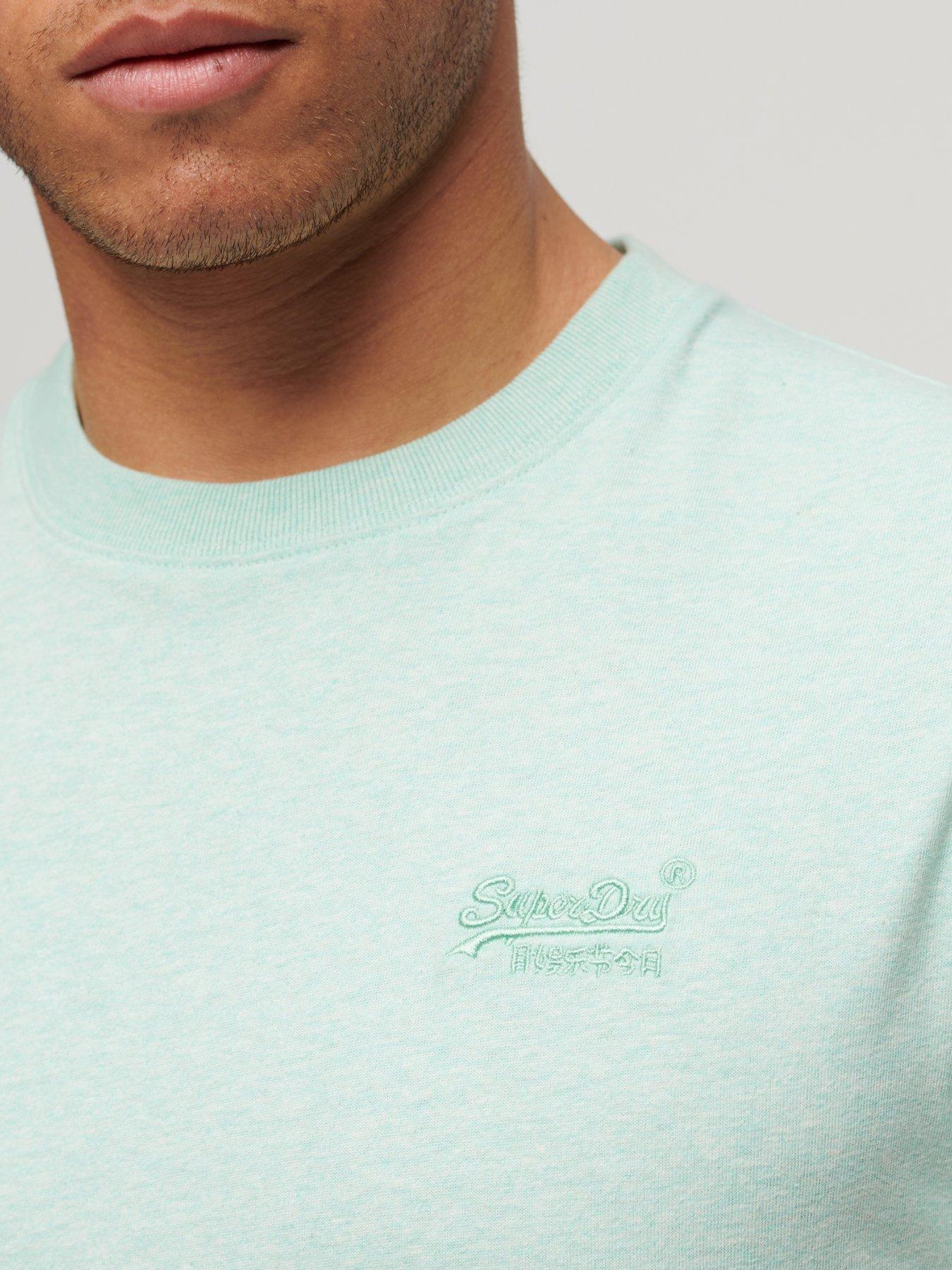  image of superdry-essential-logo-embroidered-t-shirt-light-green