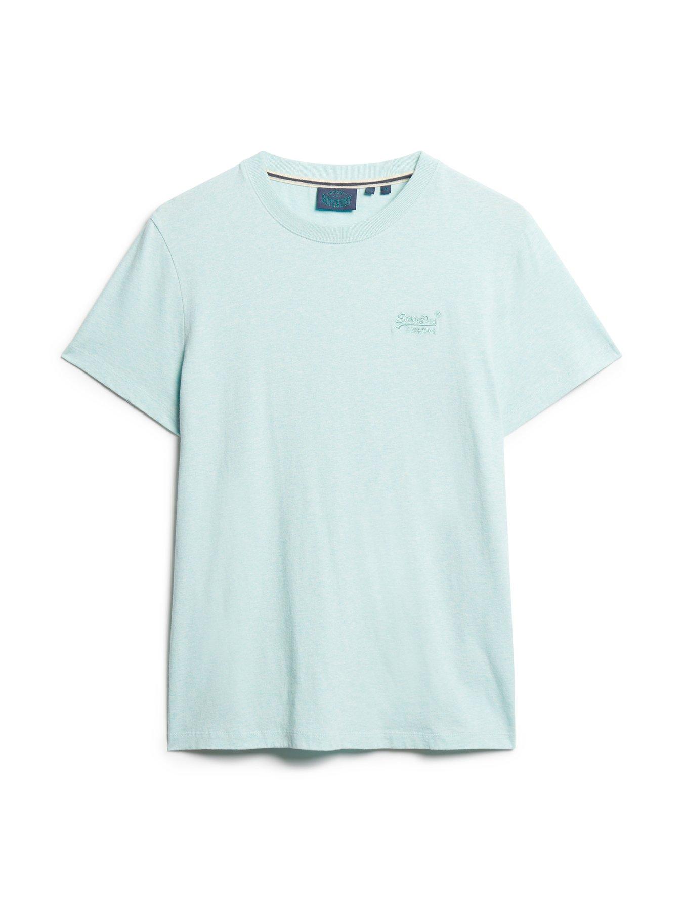  image of superdry-essential-logo-embroidered-t-shirt-light-green