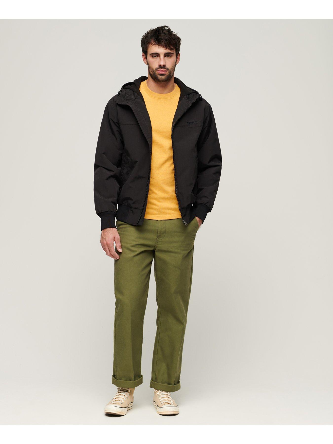  image of superdry-surplus-nylon-hooded-bomber-jacket-black