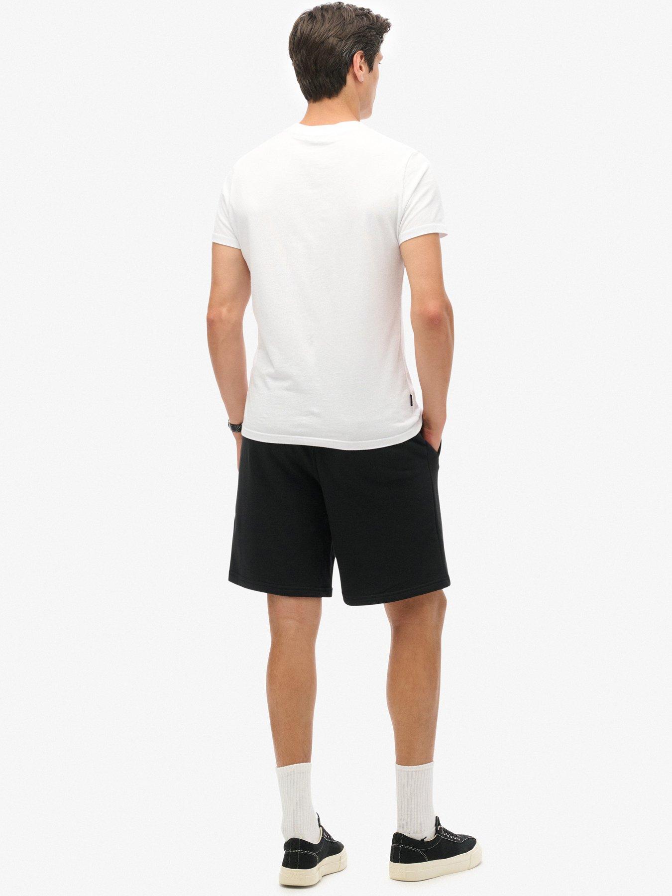 stillFront image of superdry-essential-logo-jersey-shorts-black
