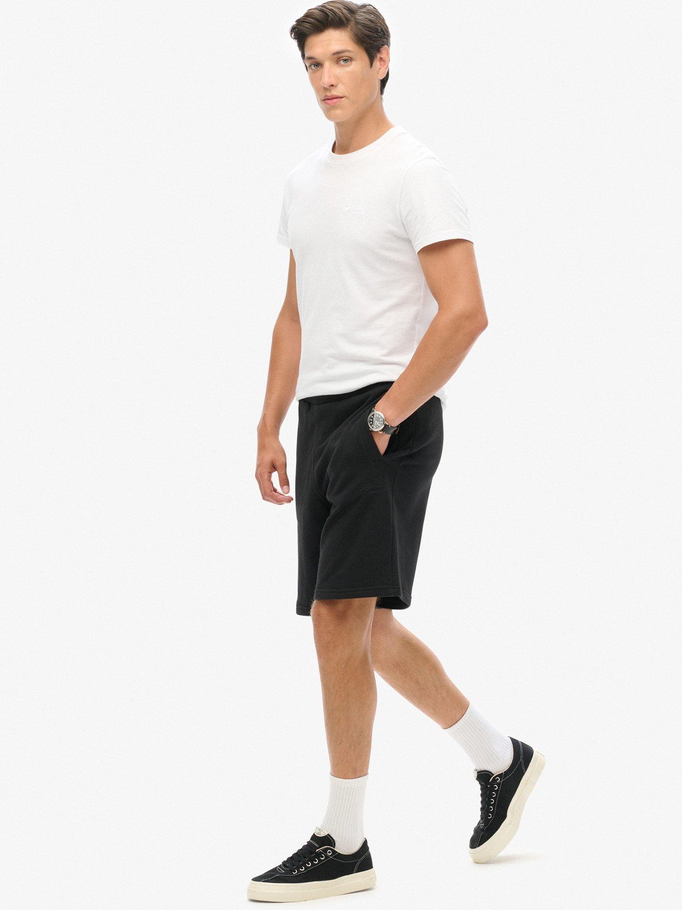  image of superdry-essential-logo-jersey-shorts-black