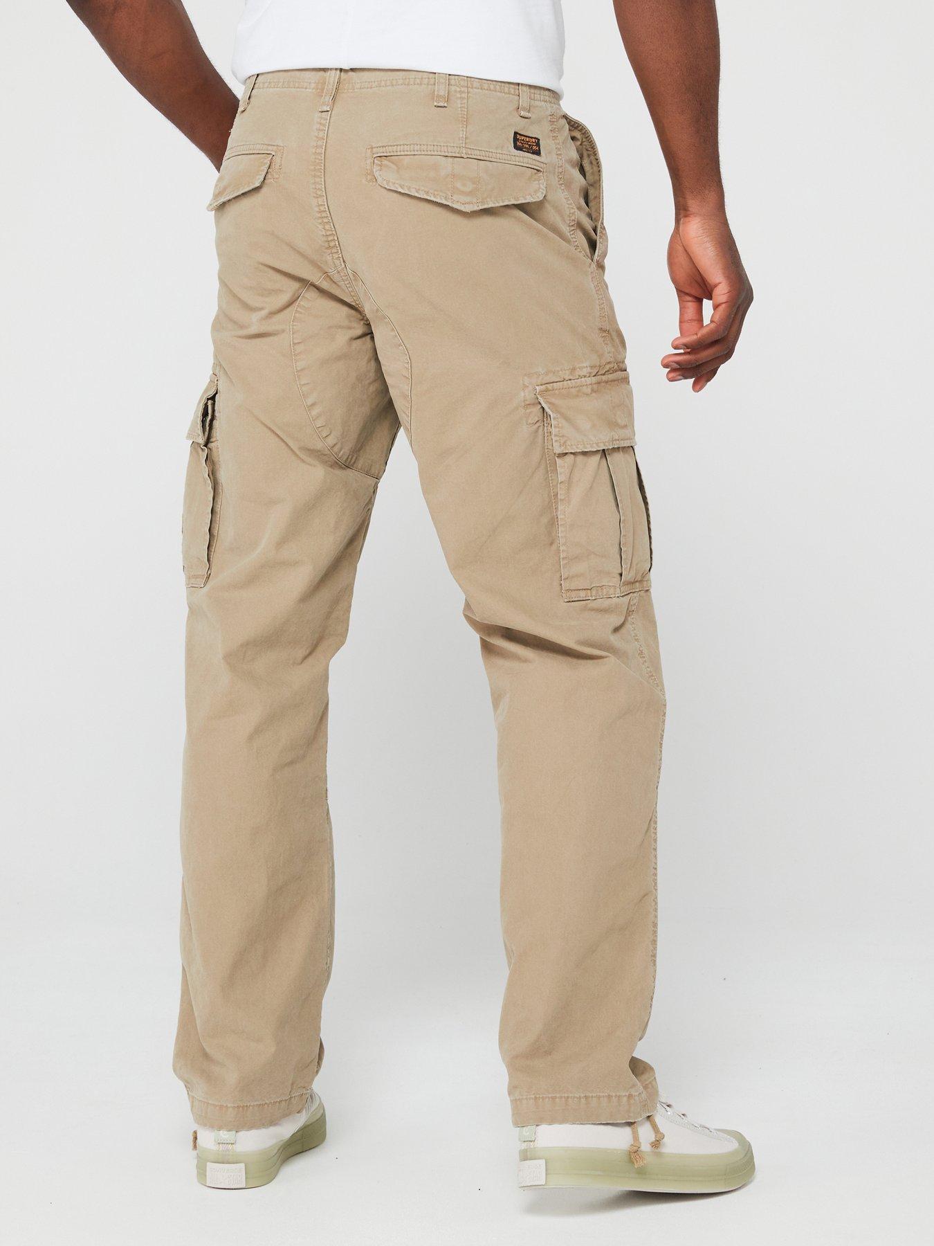 Image 2 of 6 of Superdry Baggy Cargo Trousers - Beige