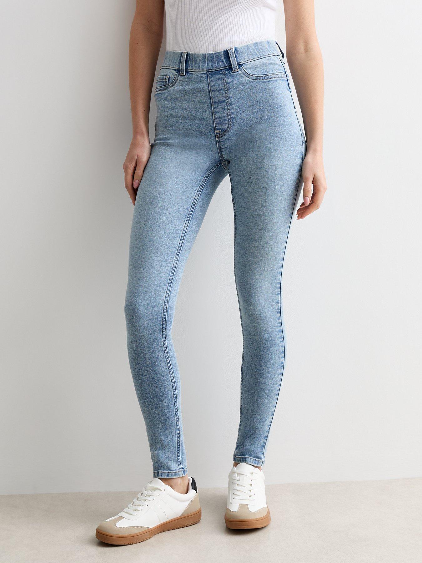 New Look Blue Mid Rise Lift Shape Emilee Jeggings littlewoods