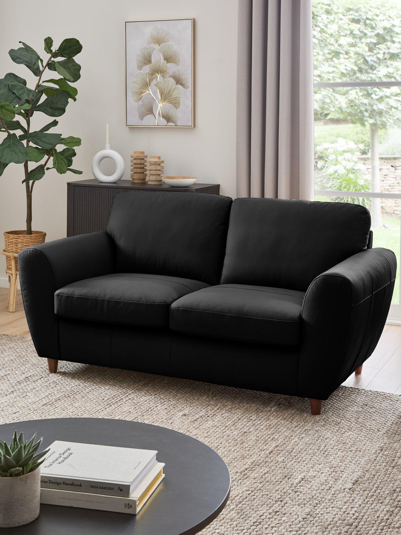 The Very Collection Shay Italian Leather 2 Seater Sofa