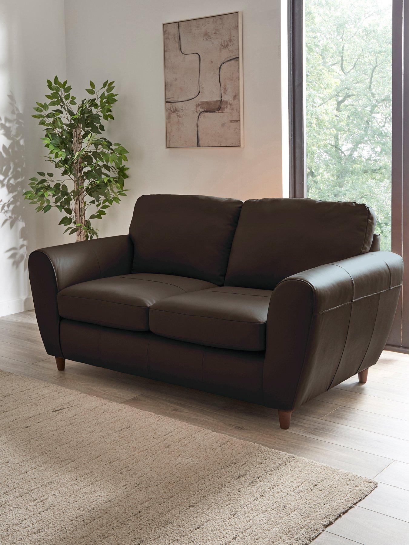 The Very Collection Shay Italian Leather 2 Seater Sofa