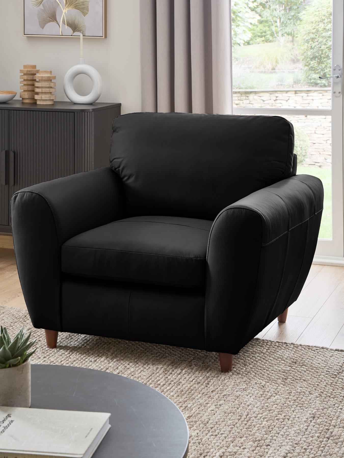 Very Home Shay 100% Leather Armchair