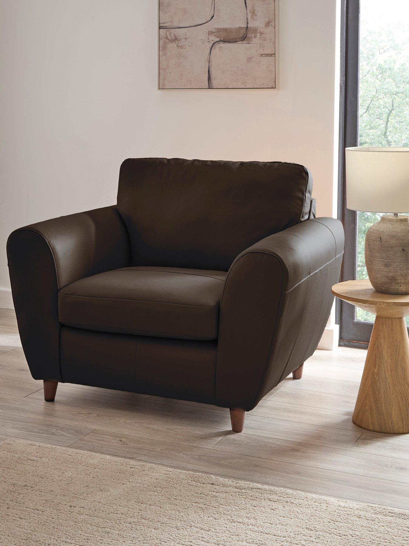 The Very Collection Shay Italian Leather Armchair