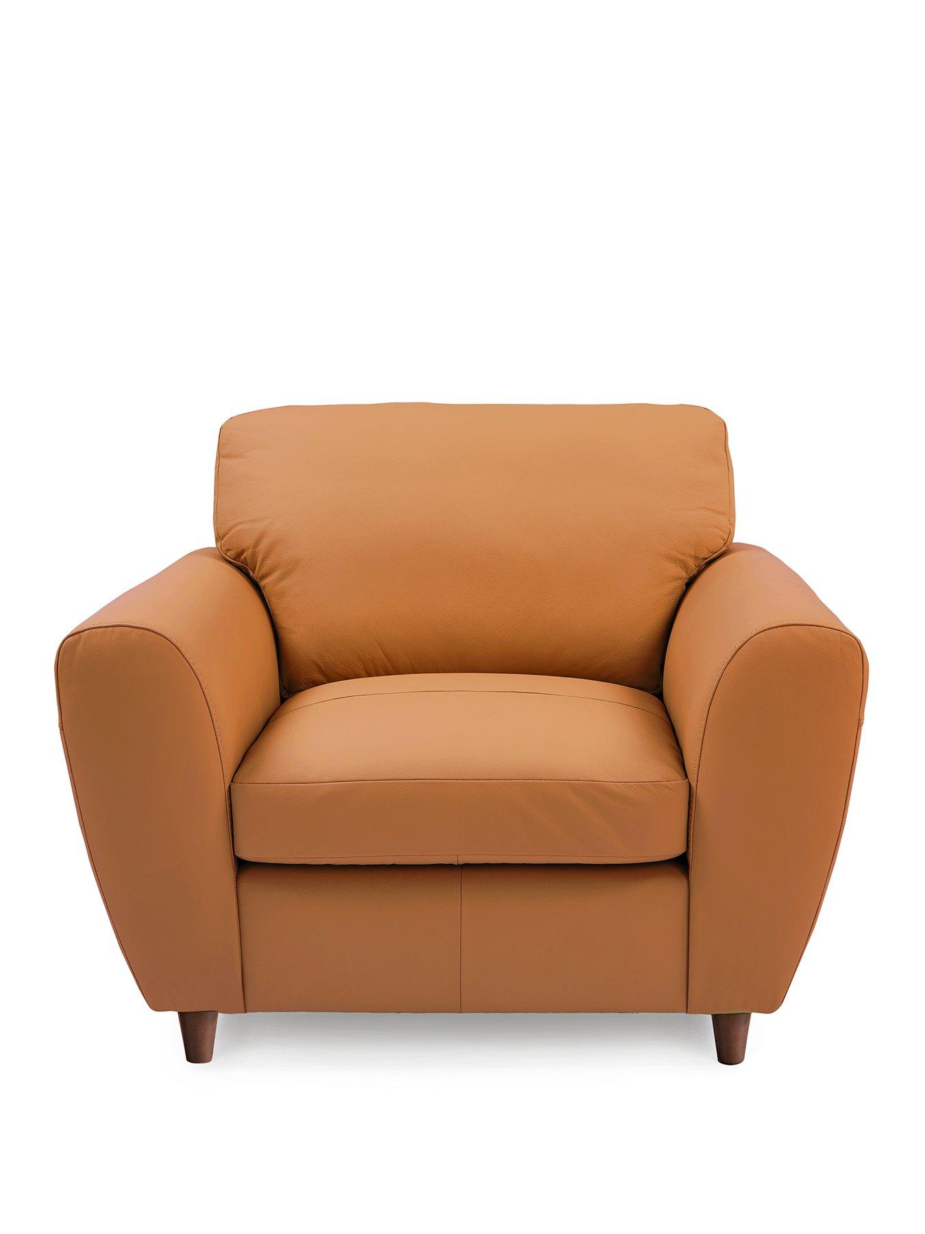 Image 2 of 7 of The Very Collection Shay Italian Leather Armchair