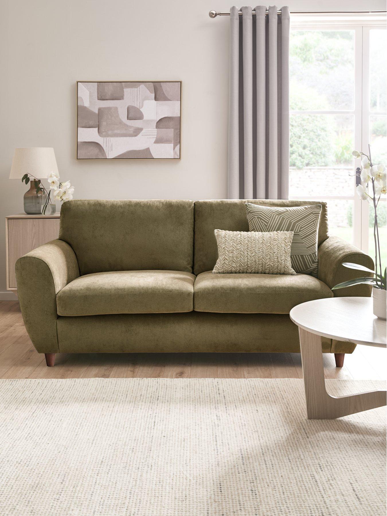 The Very Collection Shay 3 Seater Fabric Standard Back Sofa - FSC Certified