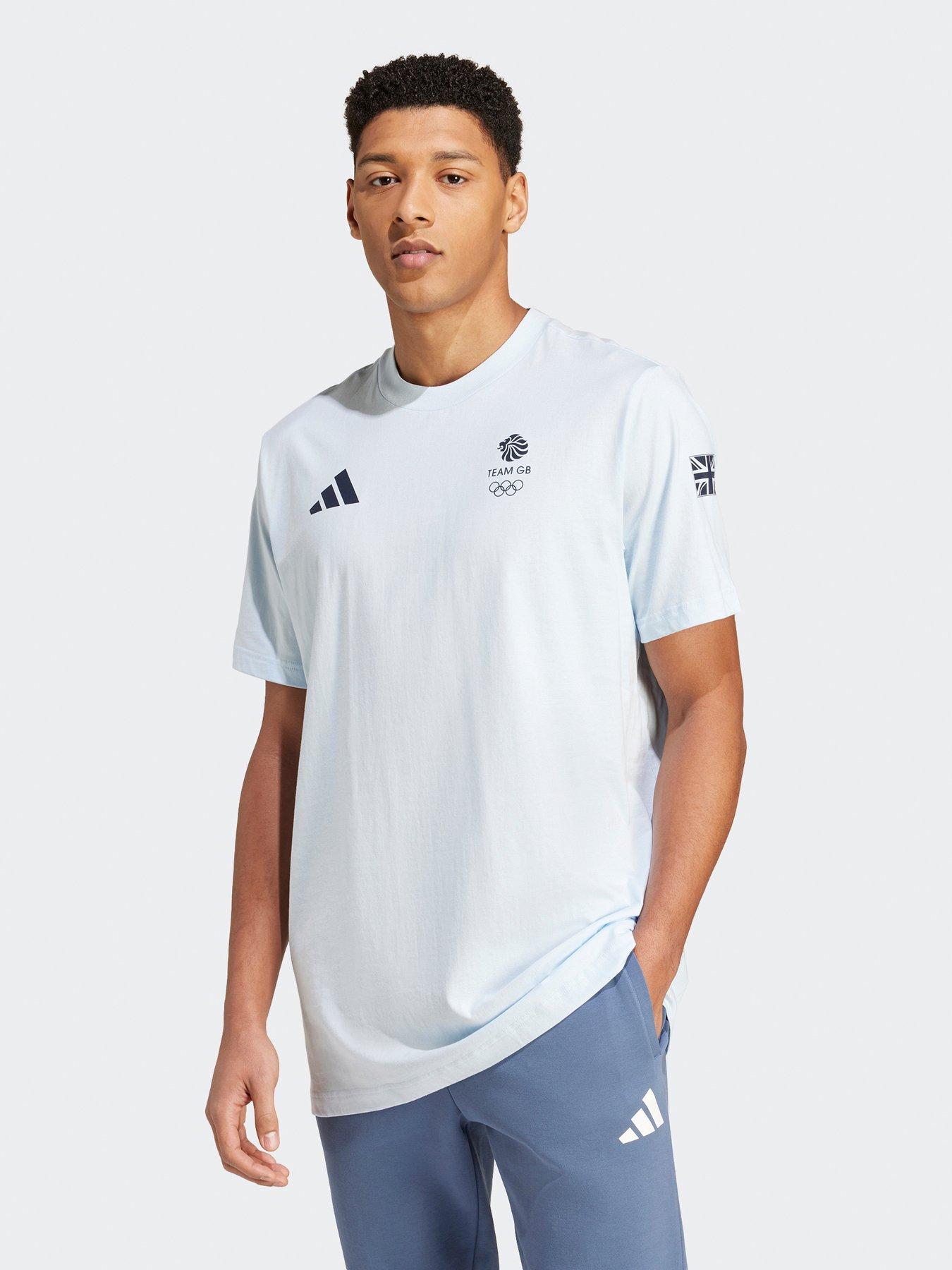 Adidas Mens Team Gb Tee Blue