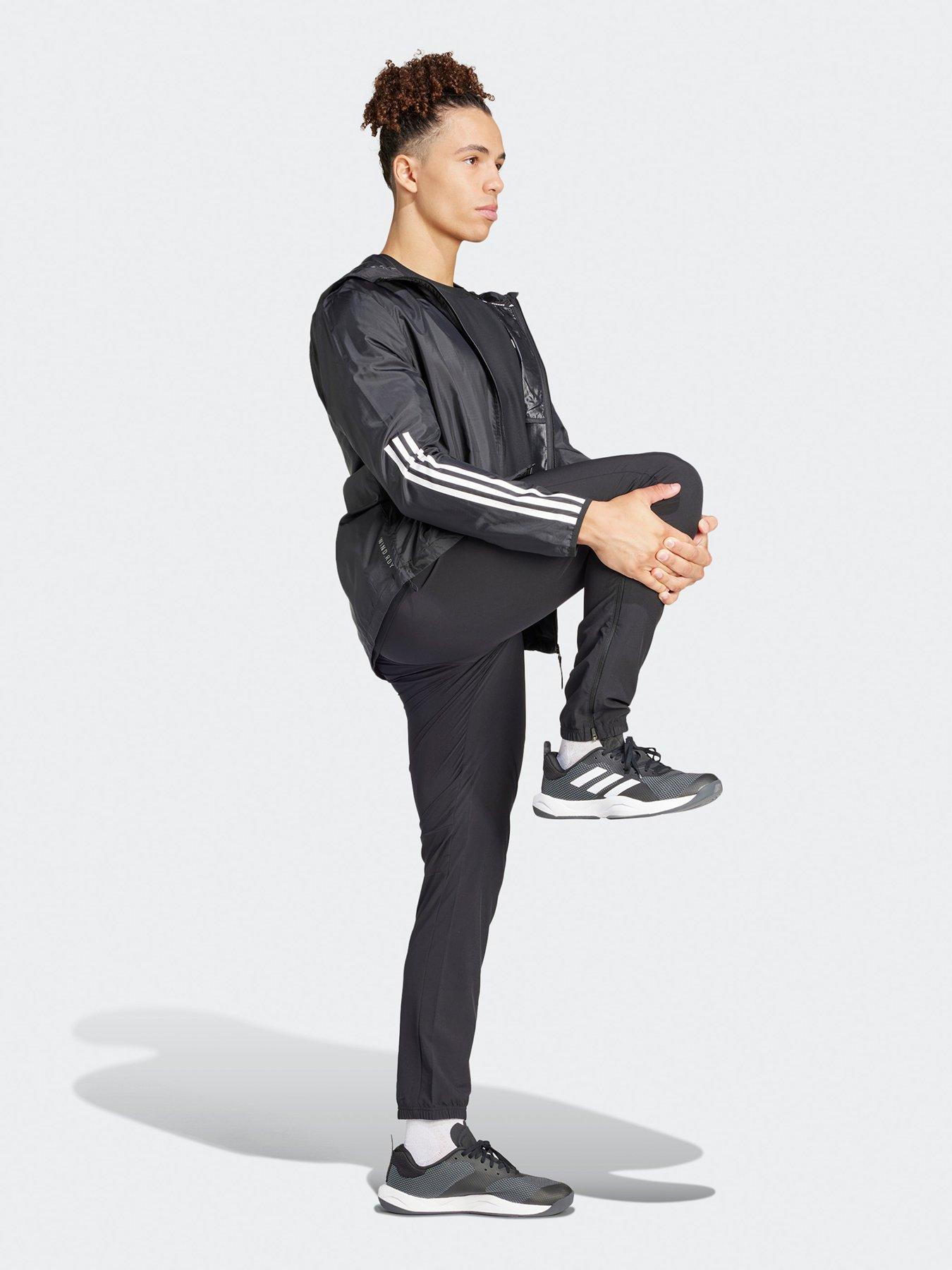  image of adidas-mens-own-the-run-tee-black