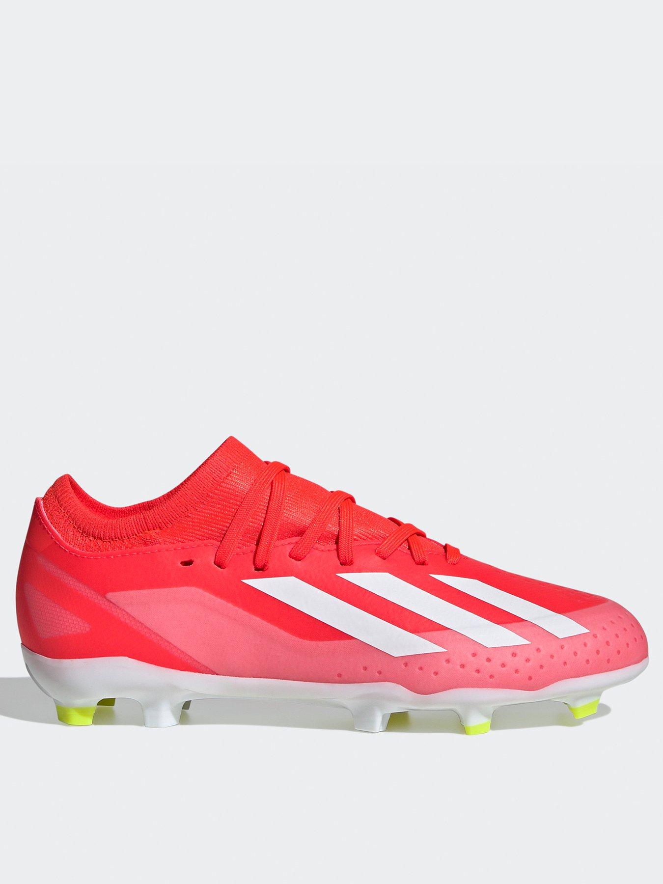 adidas Junior X Laceless Crazy Fast.3 Firm Ground Football Boot yellow littlewoods