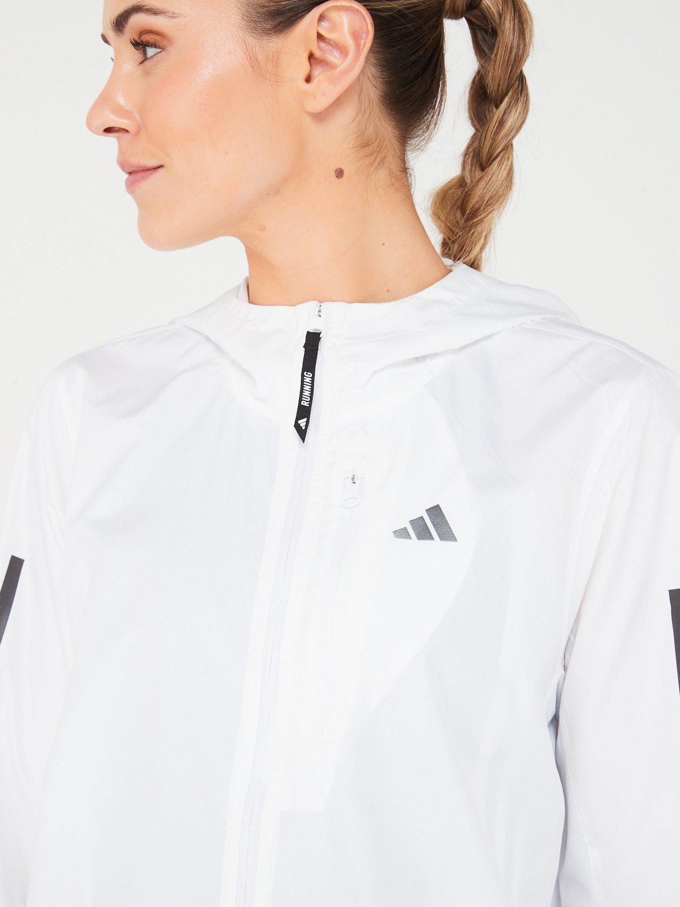  image of adidas-womens-running-own-the-run-jacket-white