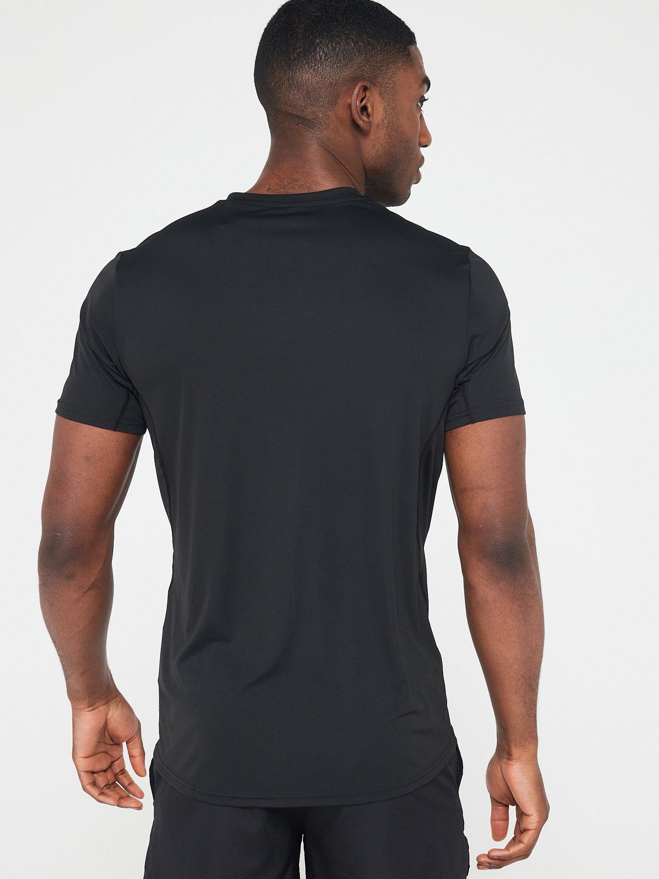  image of adidas-mens-running-adizero-tee-black