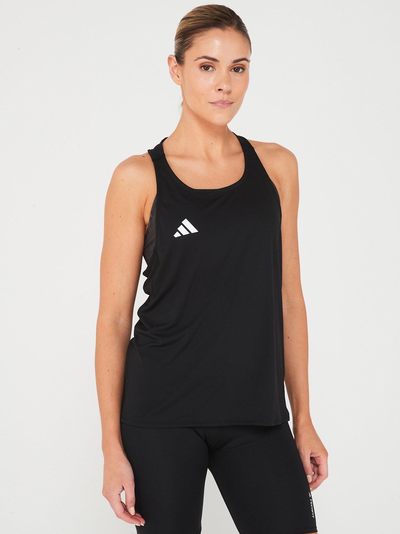 undefined Womens Running Adizero Tank - Black