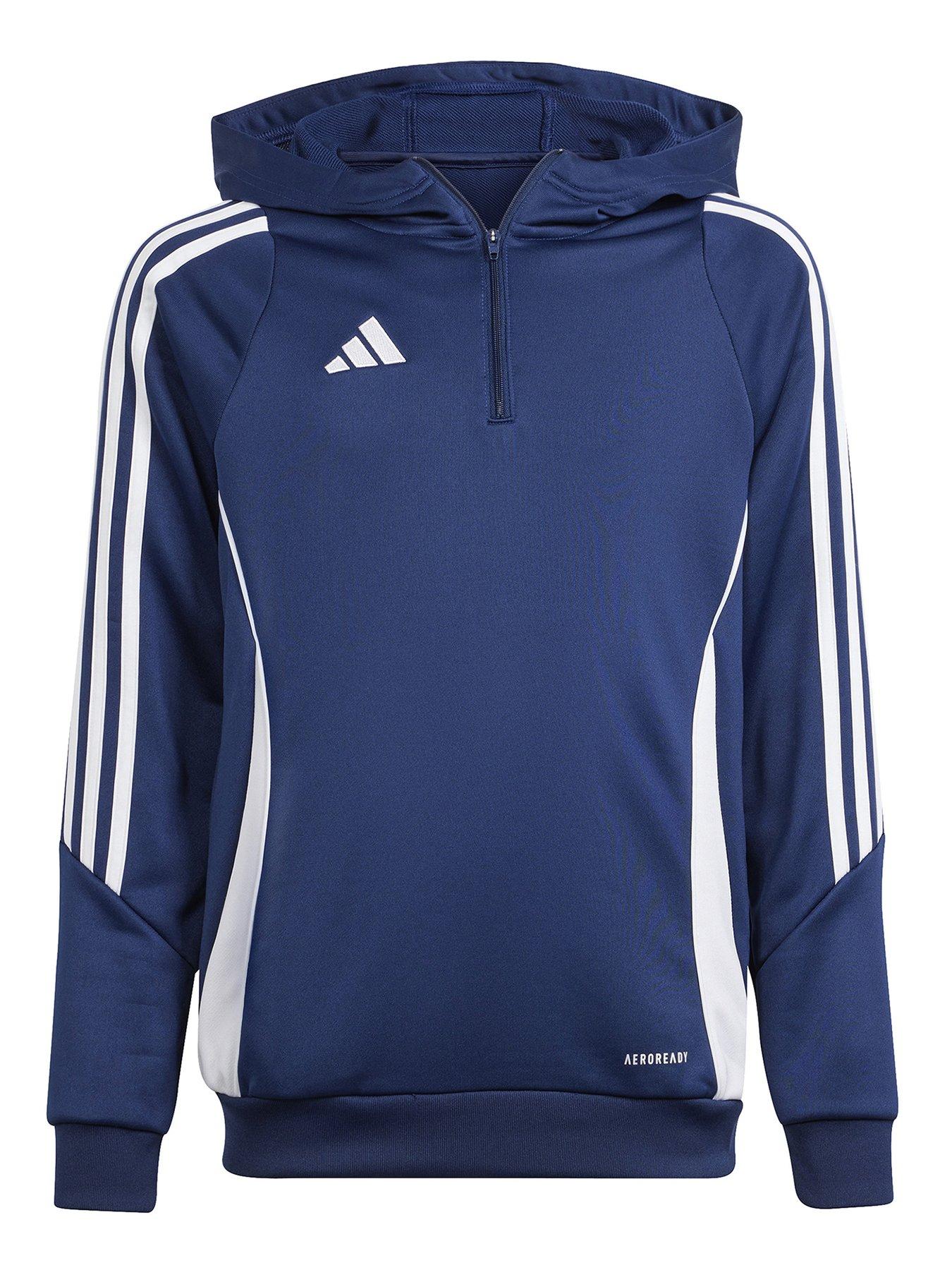 undefined Junior Tiro 24 Training Hoodie - Navy