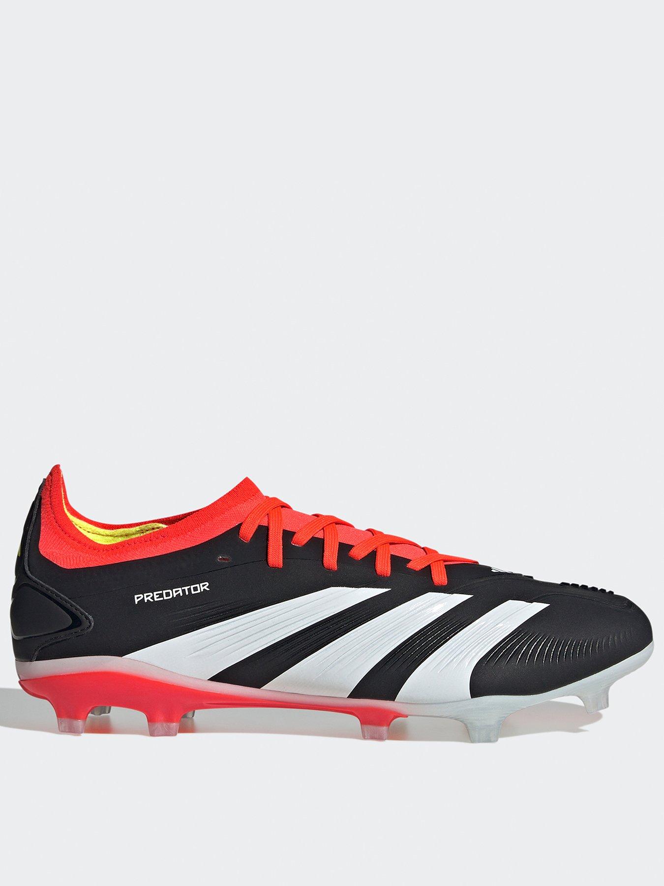 adidas Men's Predator 24 Pro Firm Ground Football Boots - Black/White |  Littlewoods