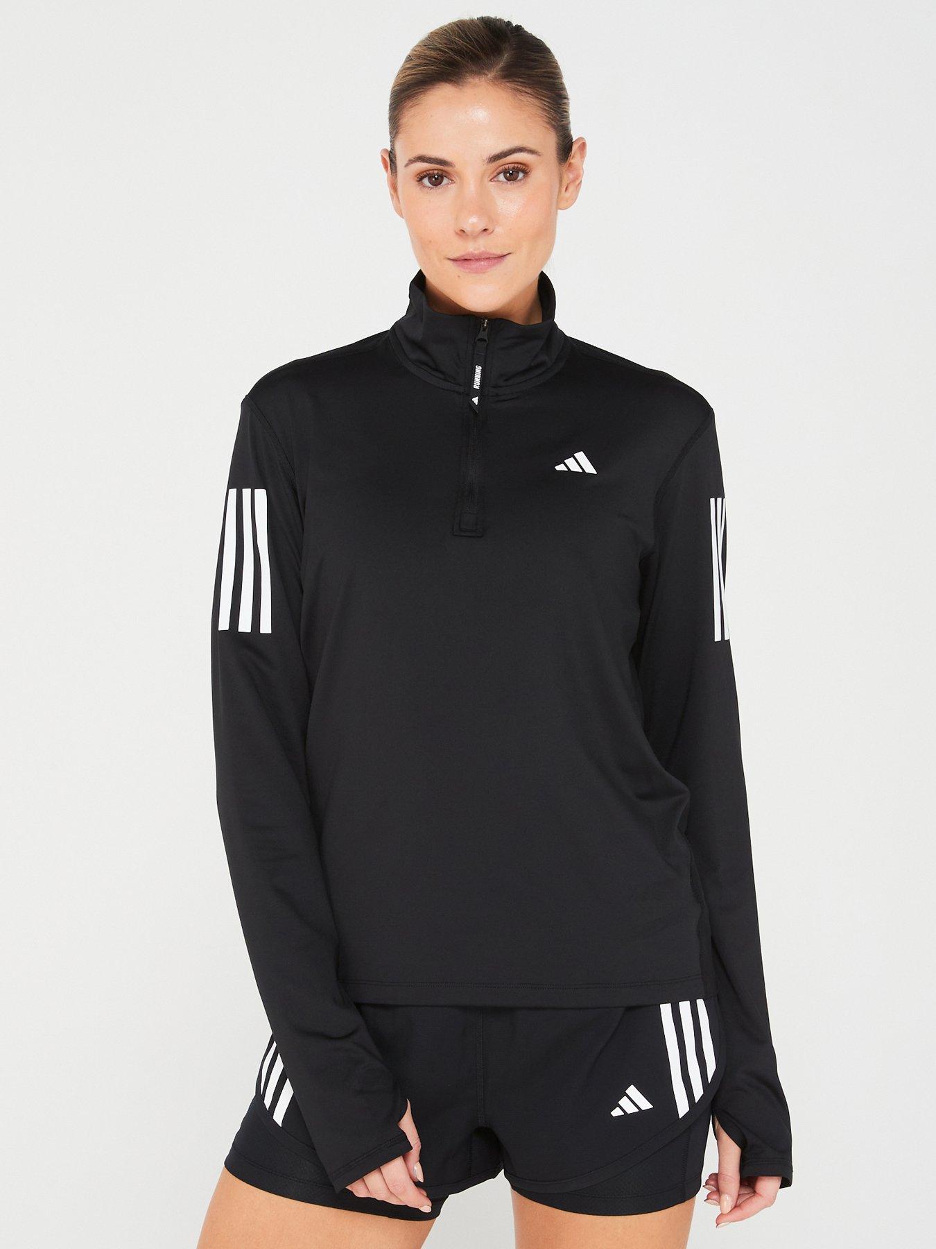 undefined Women's Running Own The Run Half Zip Jacket - Black