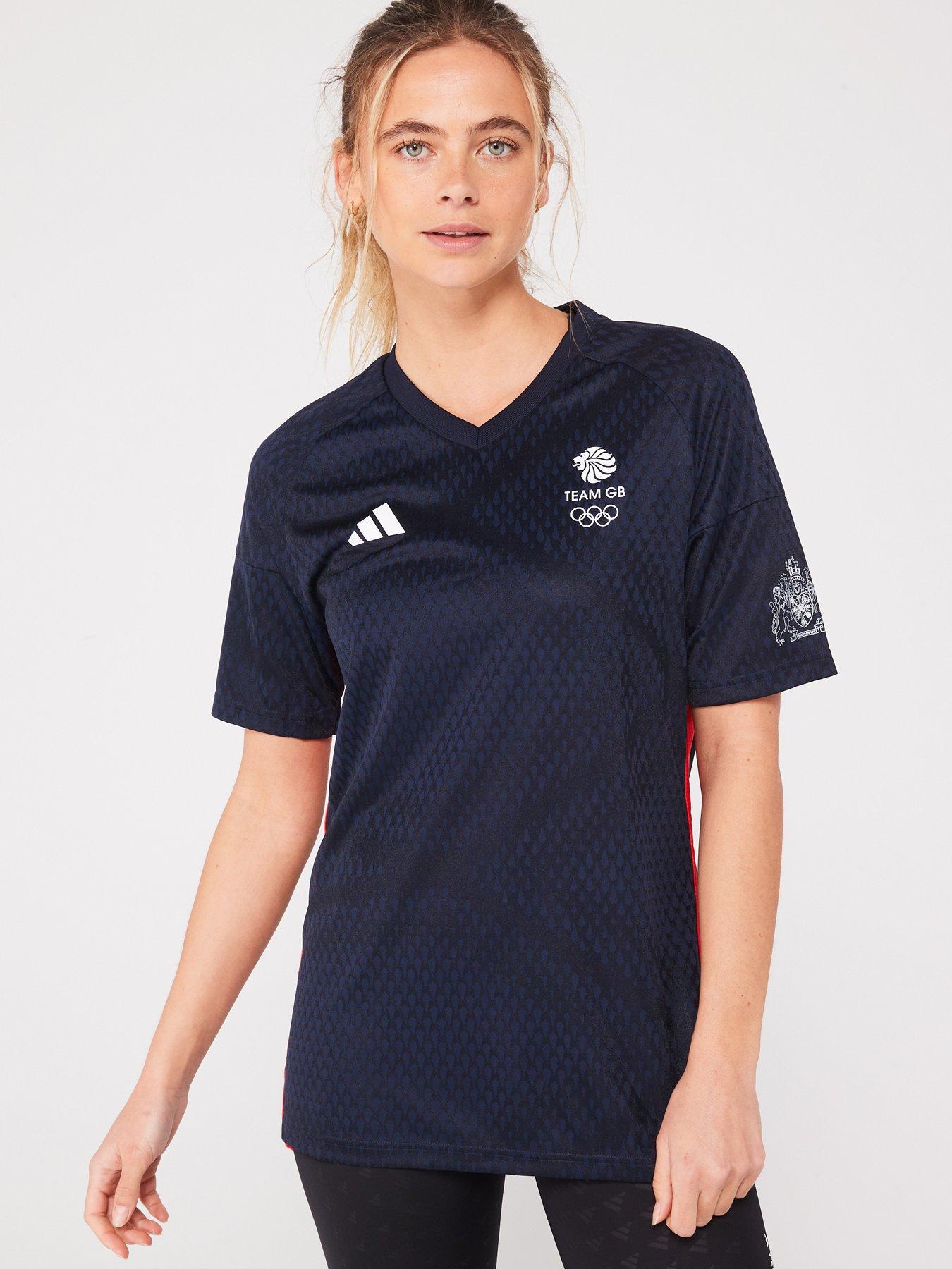 Image 1 of 4 of adidas Women's Team GB&nbsp;Football Jersey - Navy