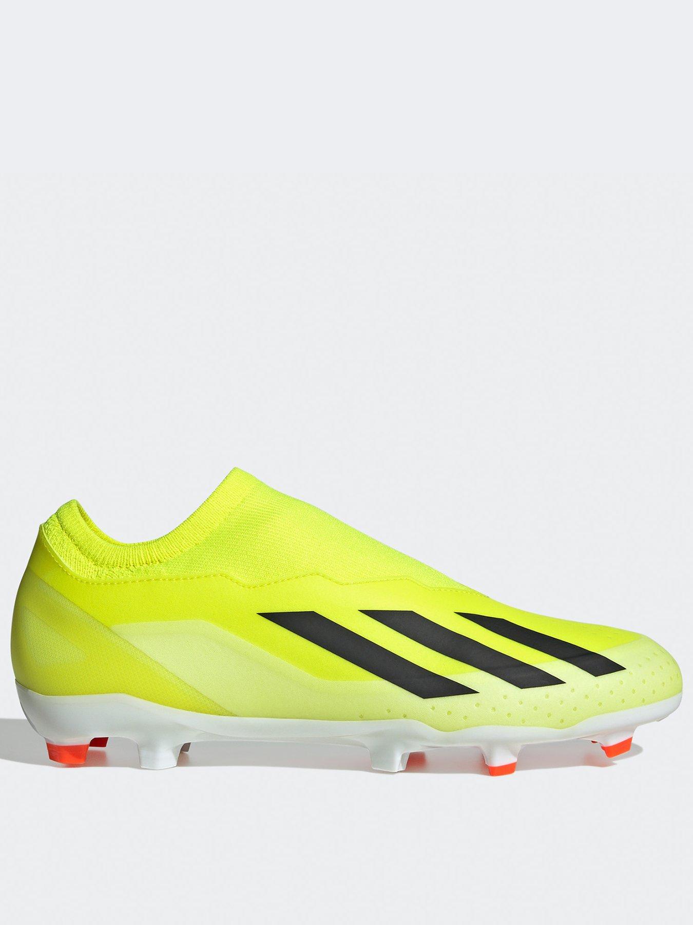 Black and yellow adidas football boots best sale