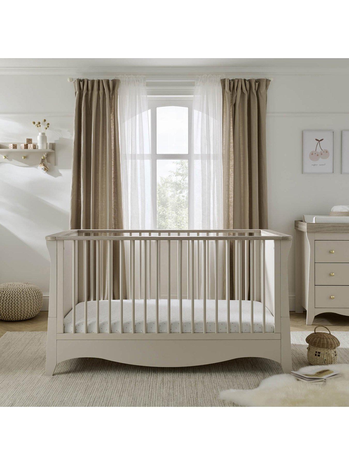 Image 1 of 7 of CuddleCo Clara Cot Bed - Cashmere/Ash