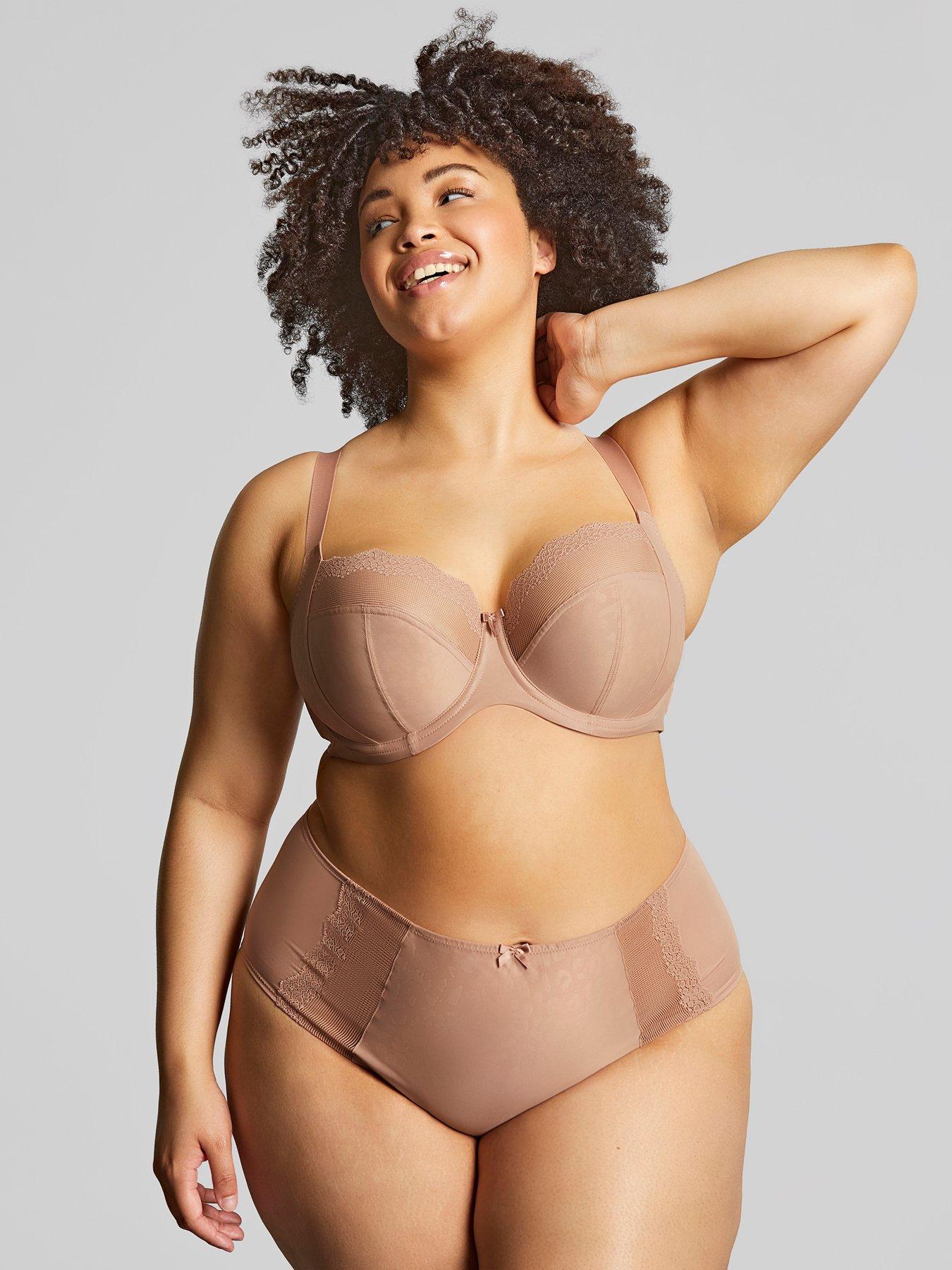 front image of sculptresse-by-panache-esme-balconette-bra-mocha-animal
