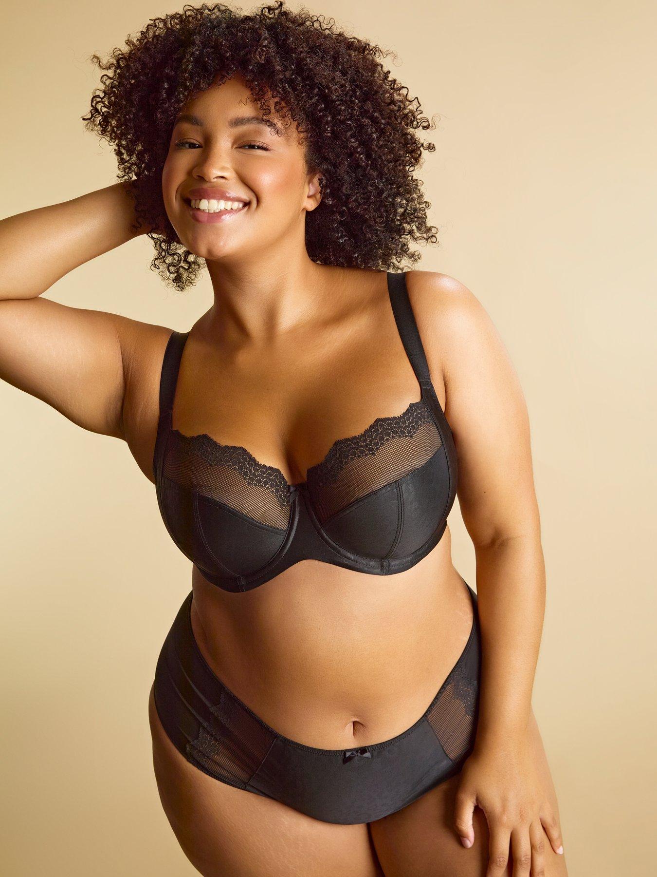  image of sculptresse-esme-balcony-bra-black-animal