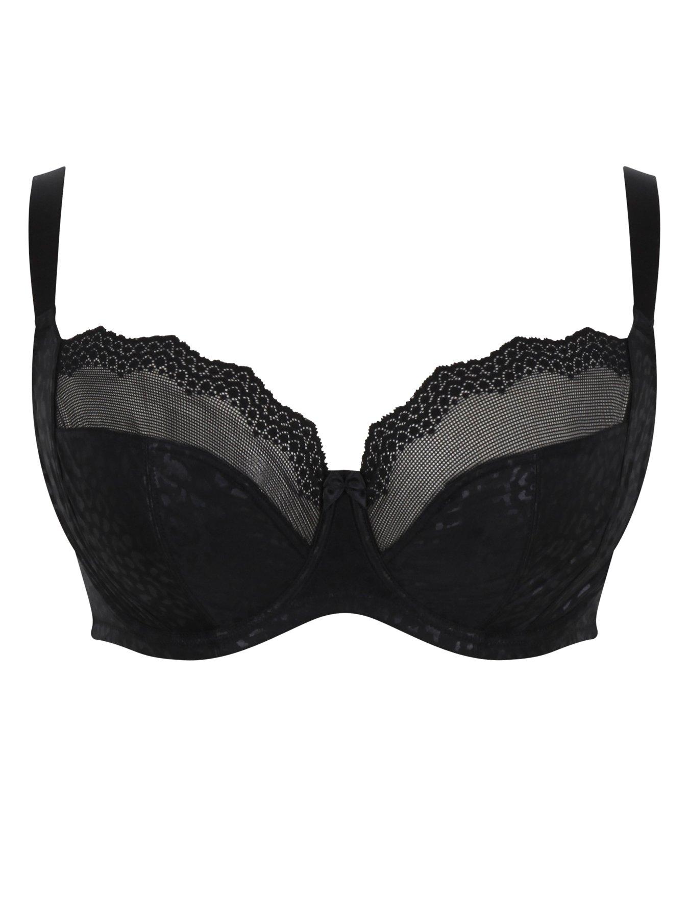  image of sculptresse-esme-balcony-bra-black-animal