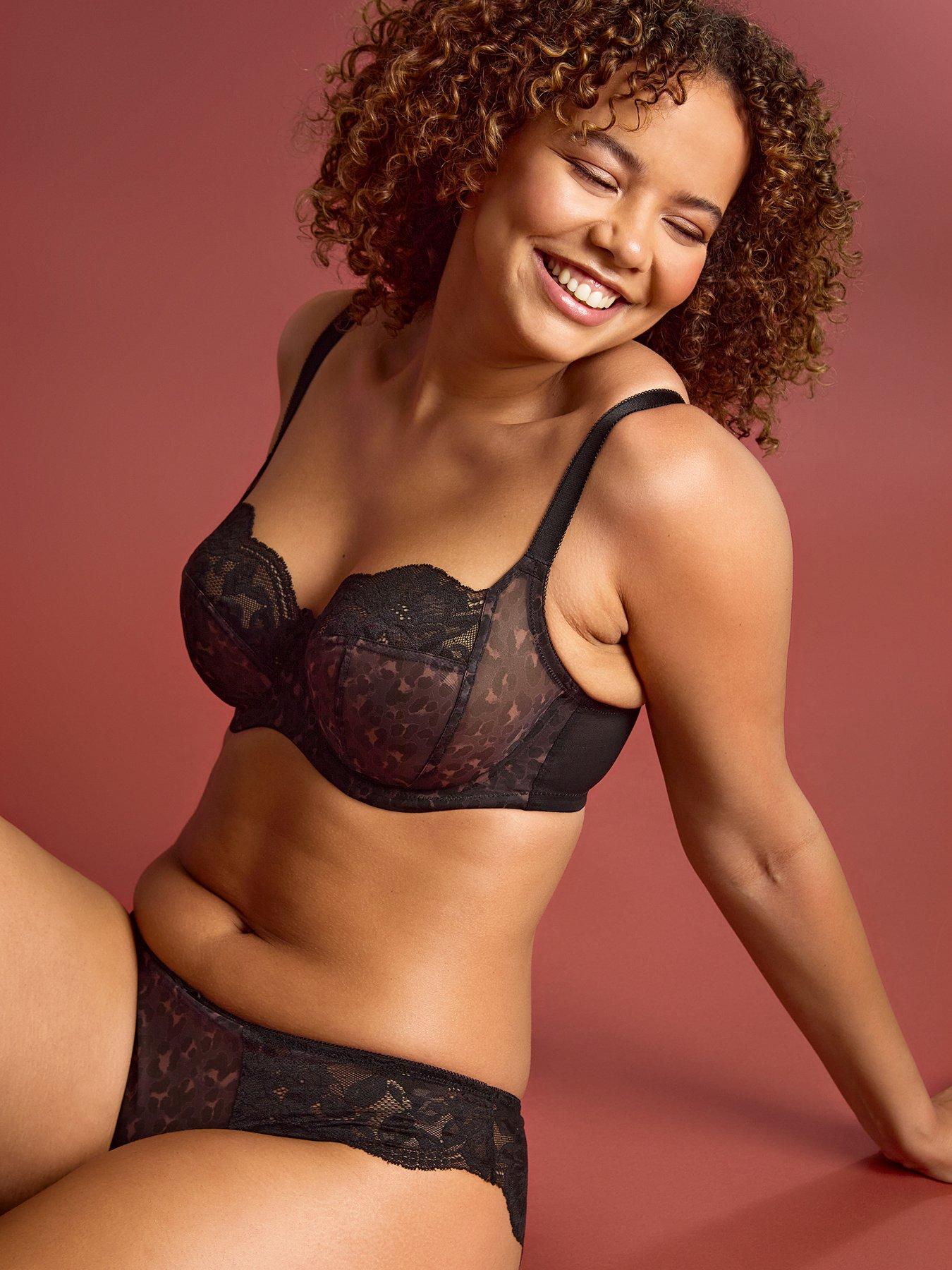  image of panache-nina-balcony-underwired-bra--nbspblack-leopard