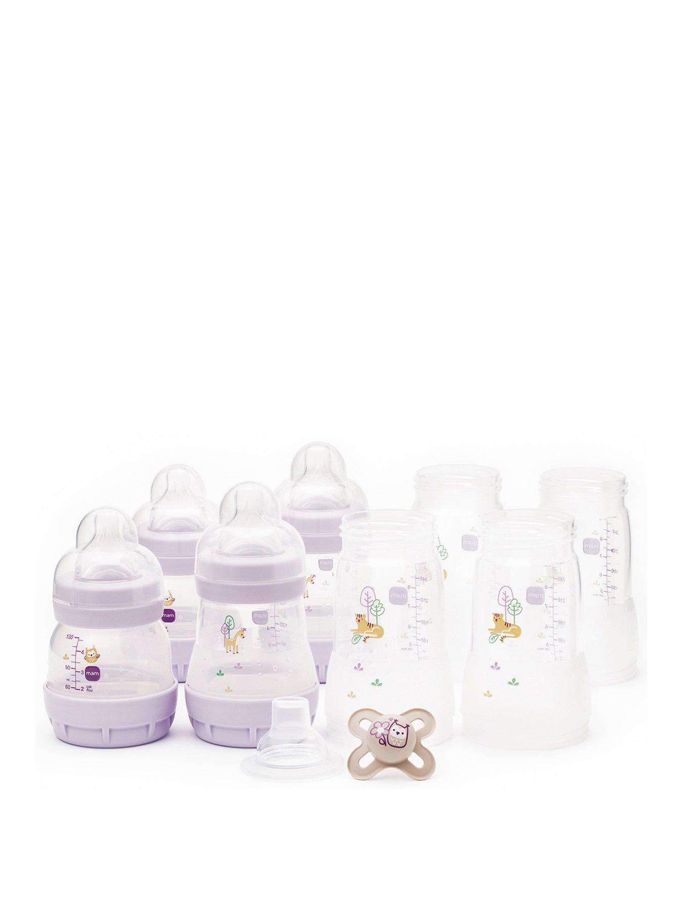 Image 1 of 6 of MAM Easy Start Anti-Colic Baby Bottle Set Small- Lilac