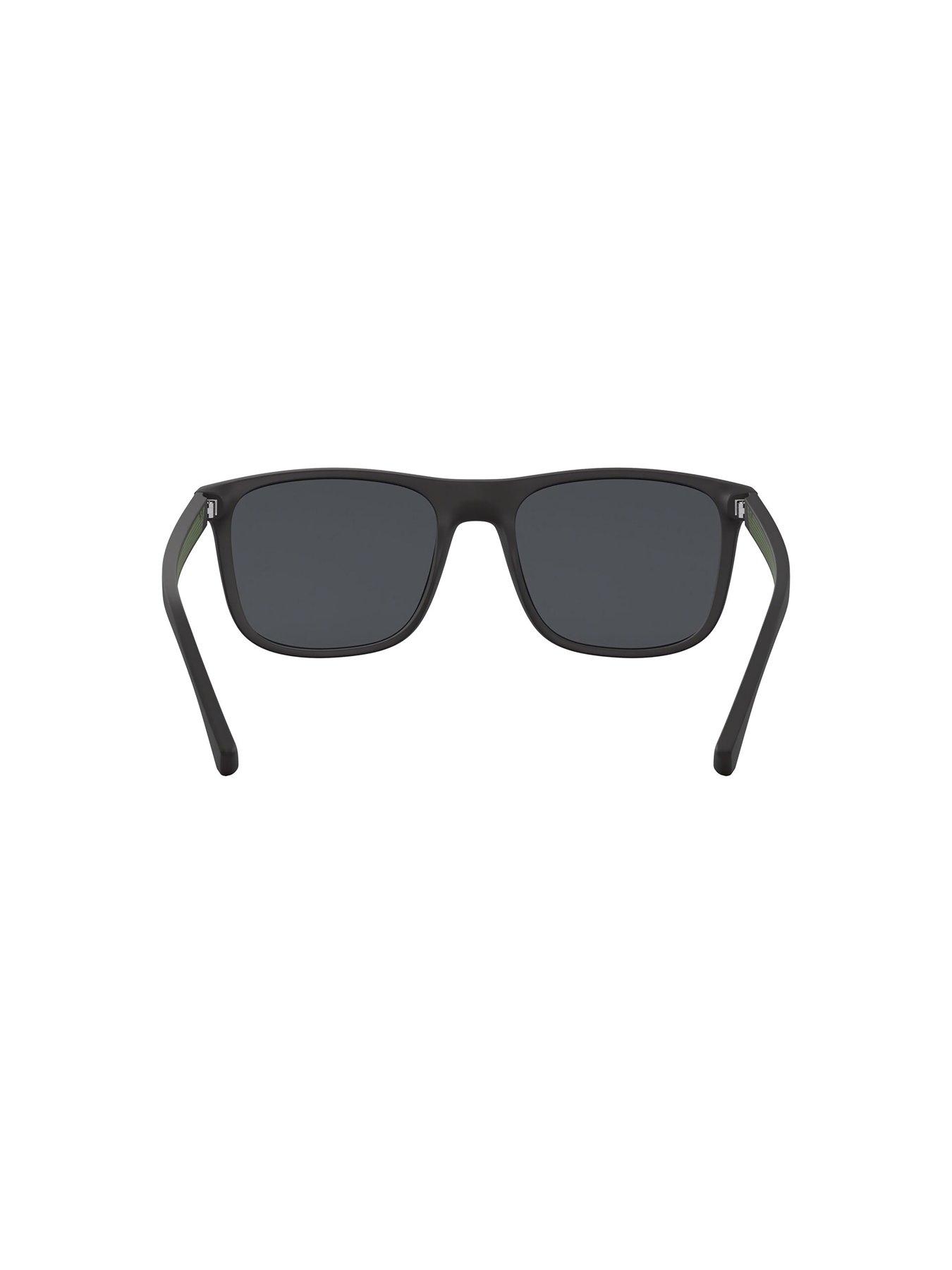  image of emporio-armani-0ea4129-square-sunglasses-black