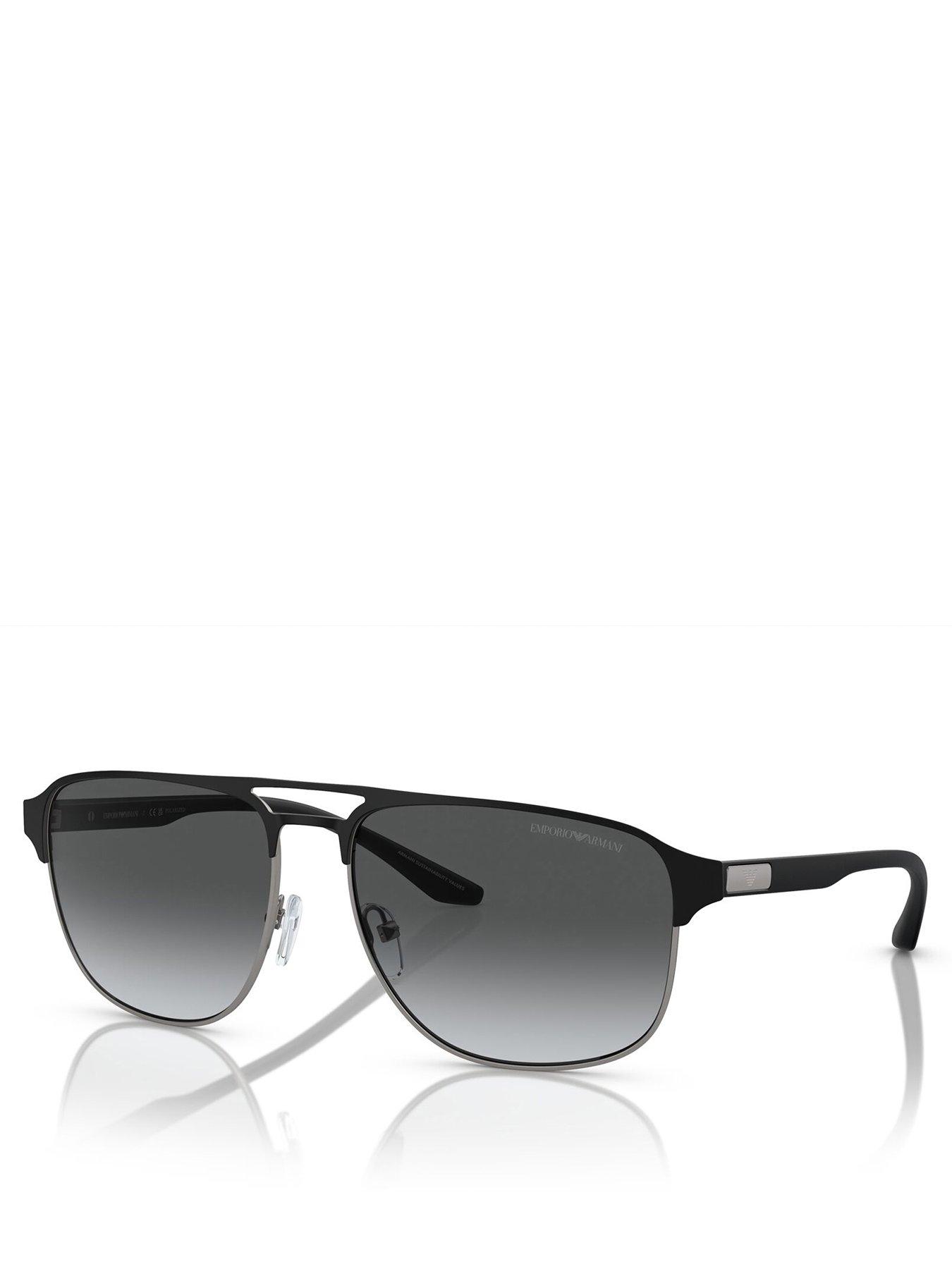 undefined 0EA2144 Aviator Sunglasses - Black