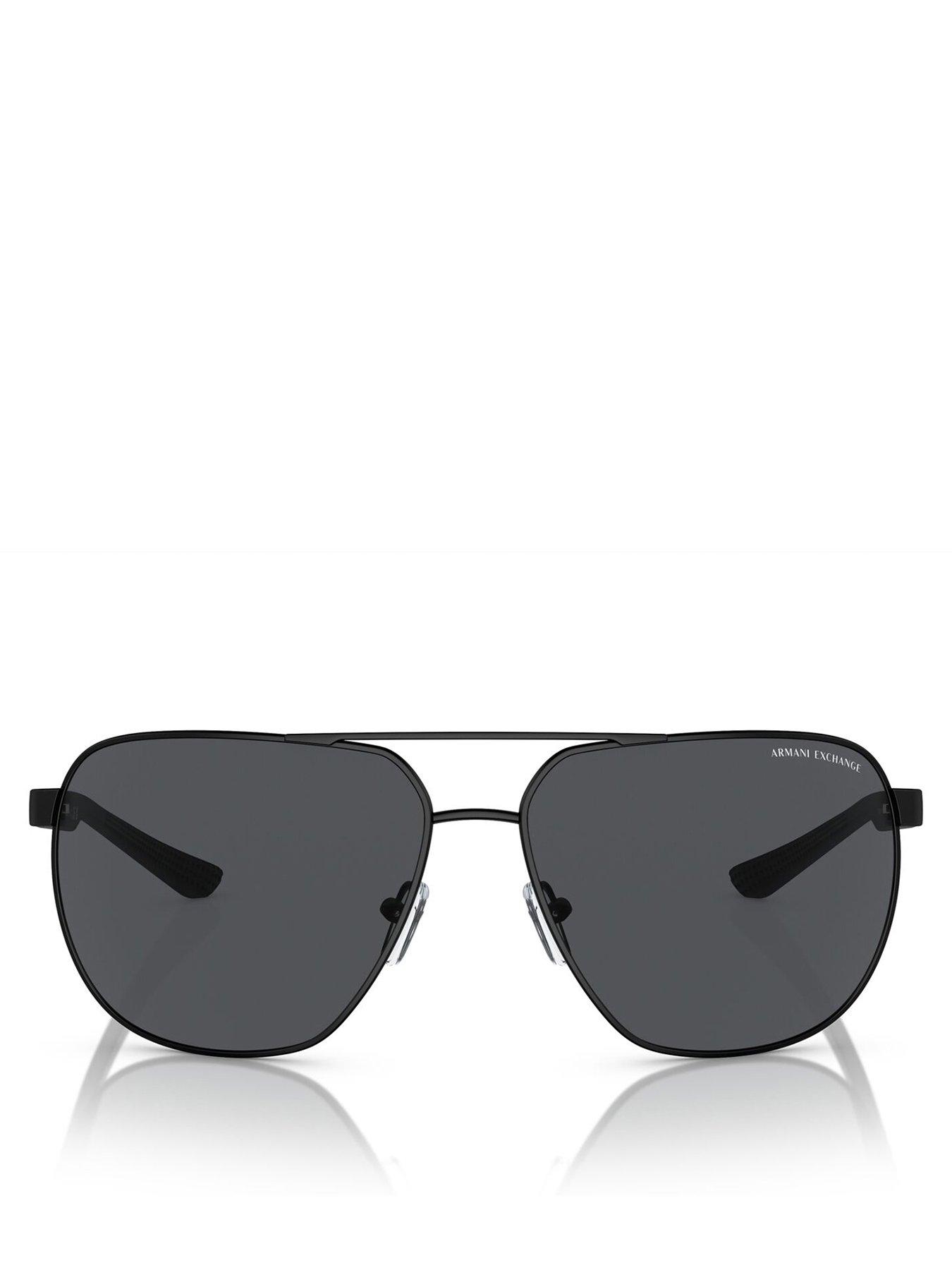 Image 3 of 3 of Armani Exchange 0AX2047S Aviator Sunglasses - Black