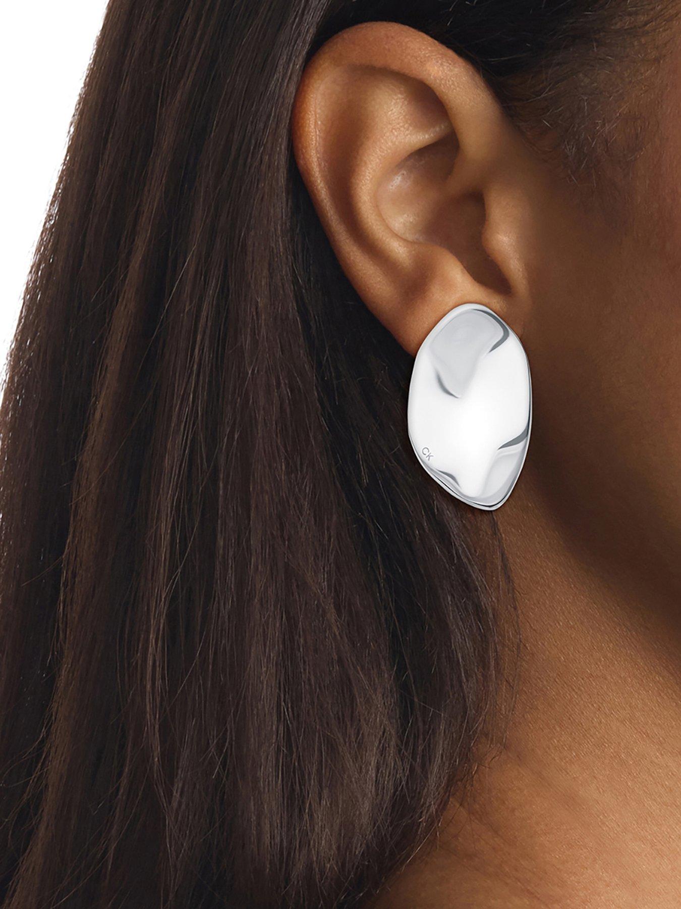  image of calvin-klein-womens-calvin-klein-stainless-steel-earrings