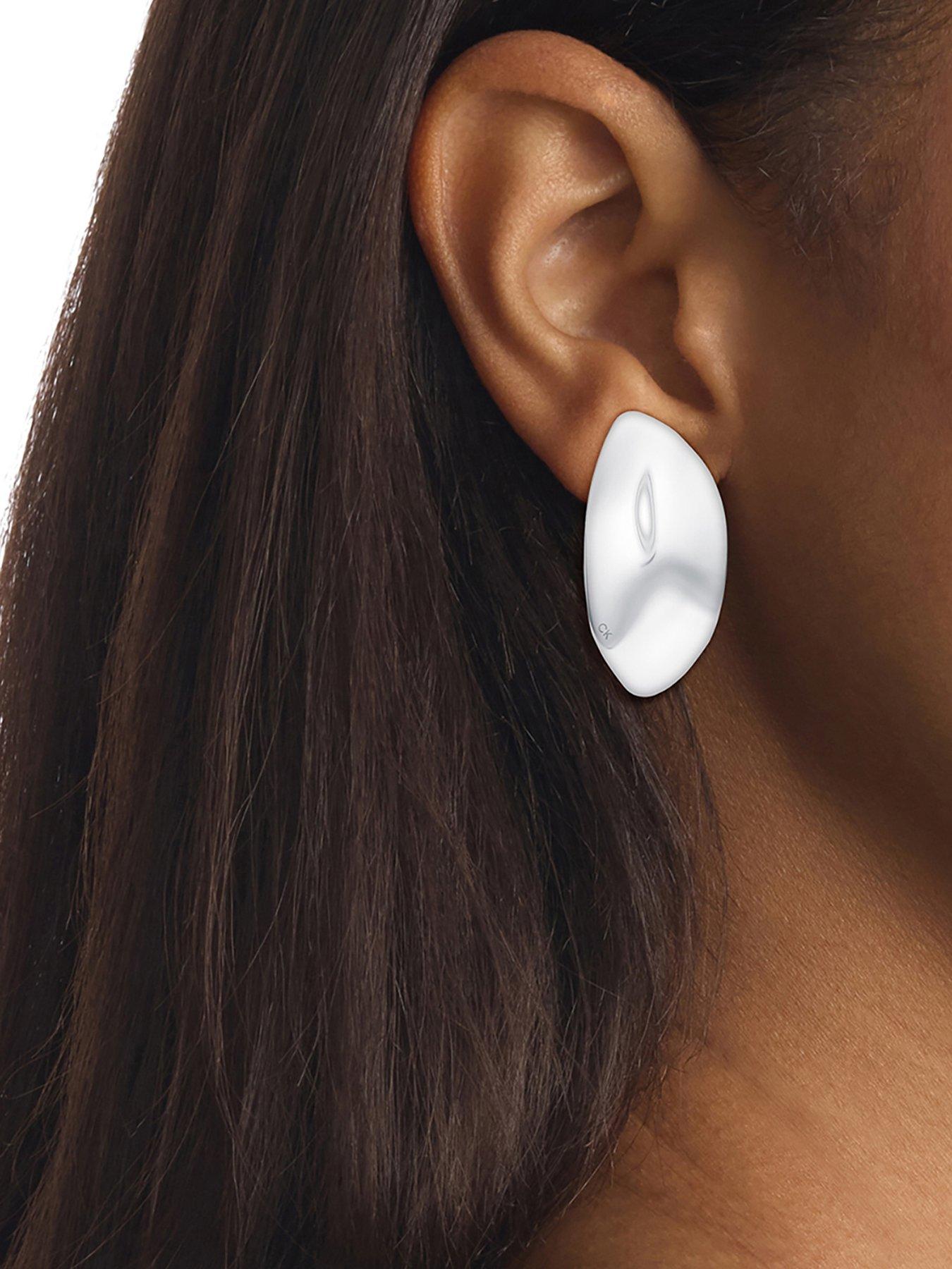  image of calvin-klein-womens-calvin-klein-stainless-steel-earrings