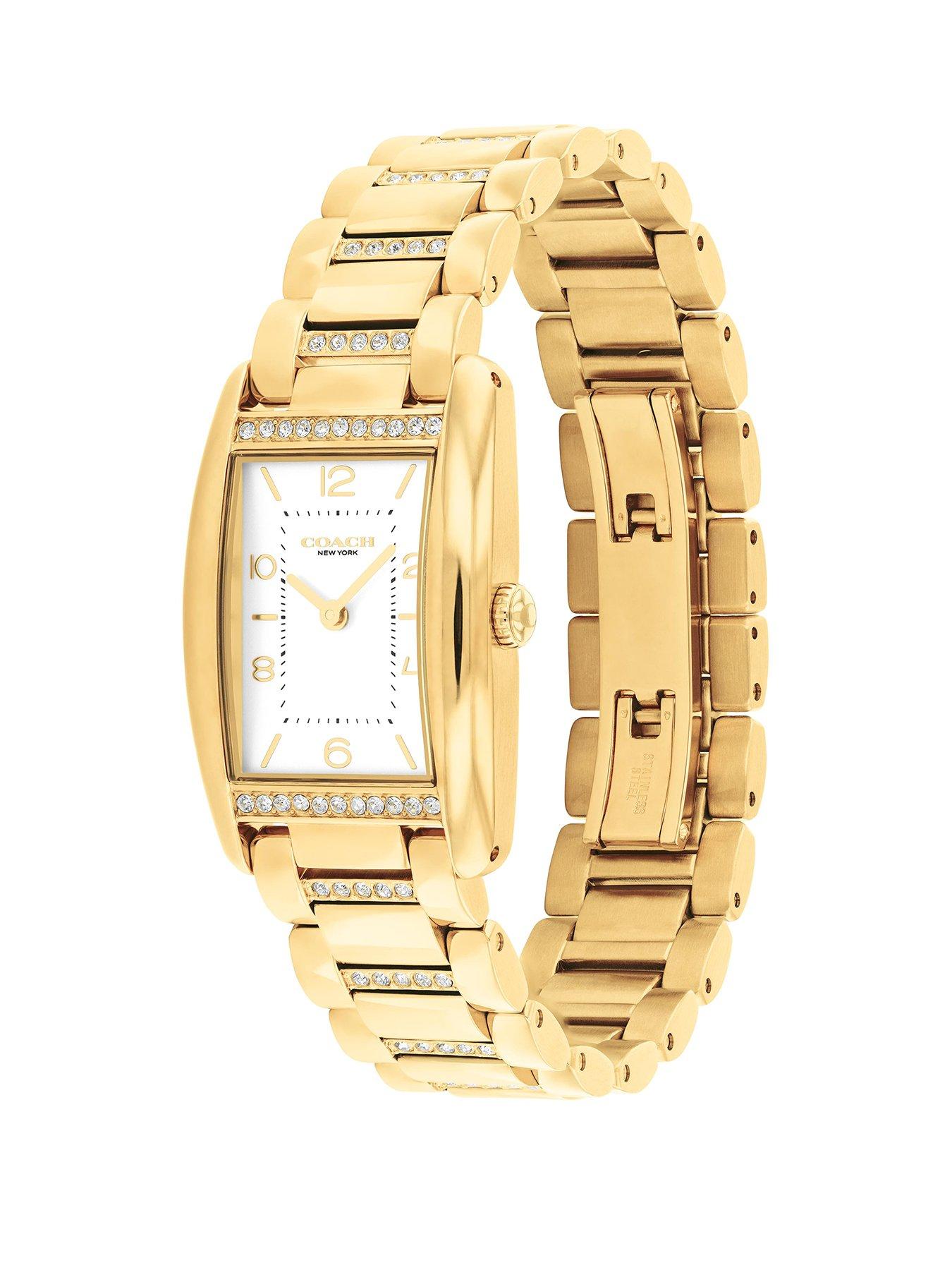 COACH Ladies Reese Gold IP Bracelet Watch littlewoods
