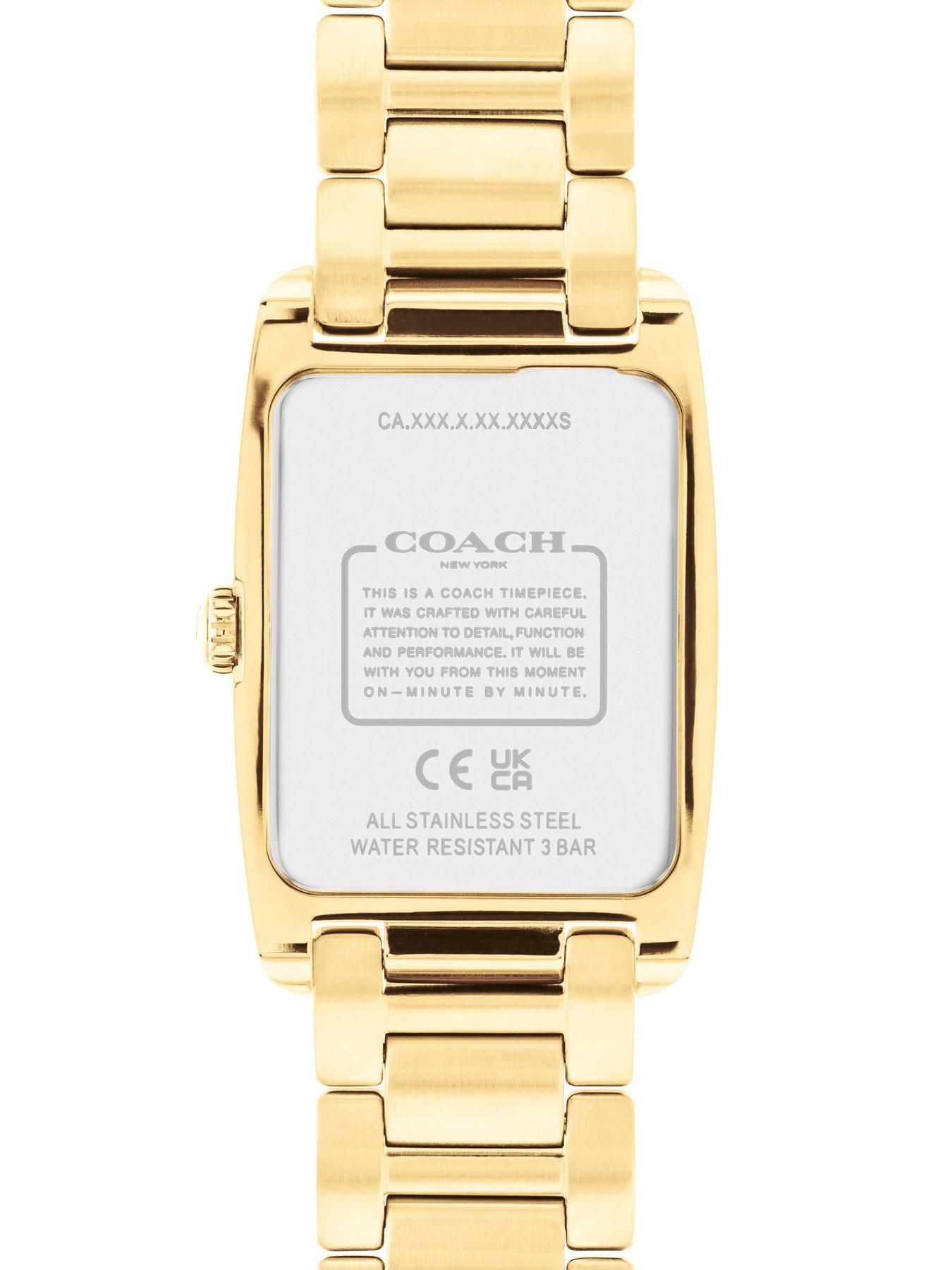 COACH Ladies Reese Gold IP Bracelet Watch littlewoods