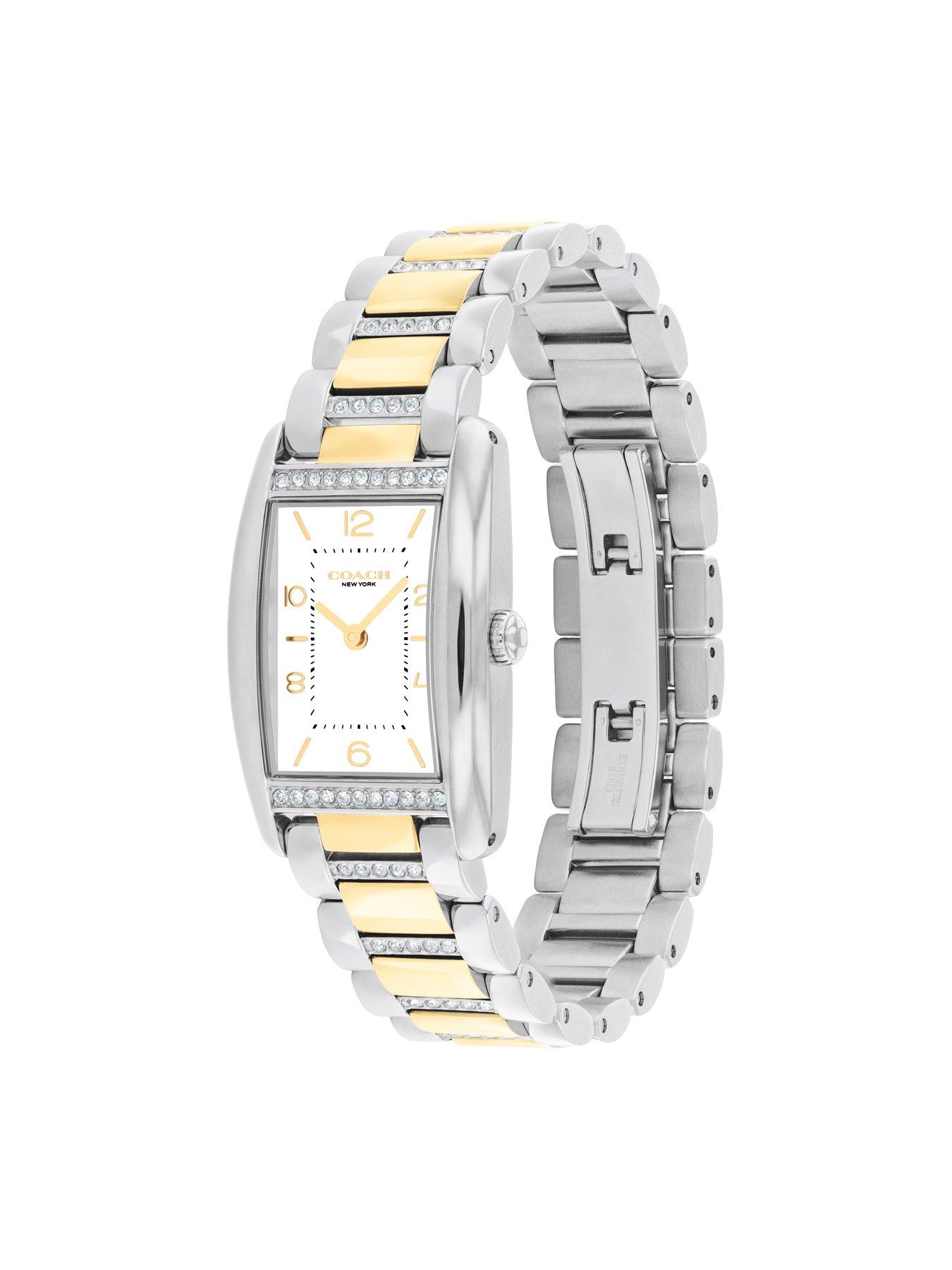 Image 2 of 4 of COACH Ladies Reese Stainless Steel and Gold IP Bracelet Watch
