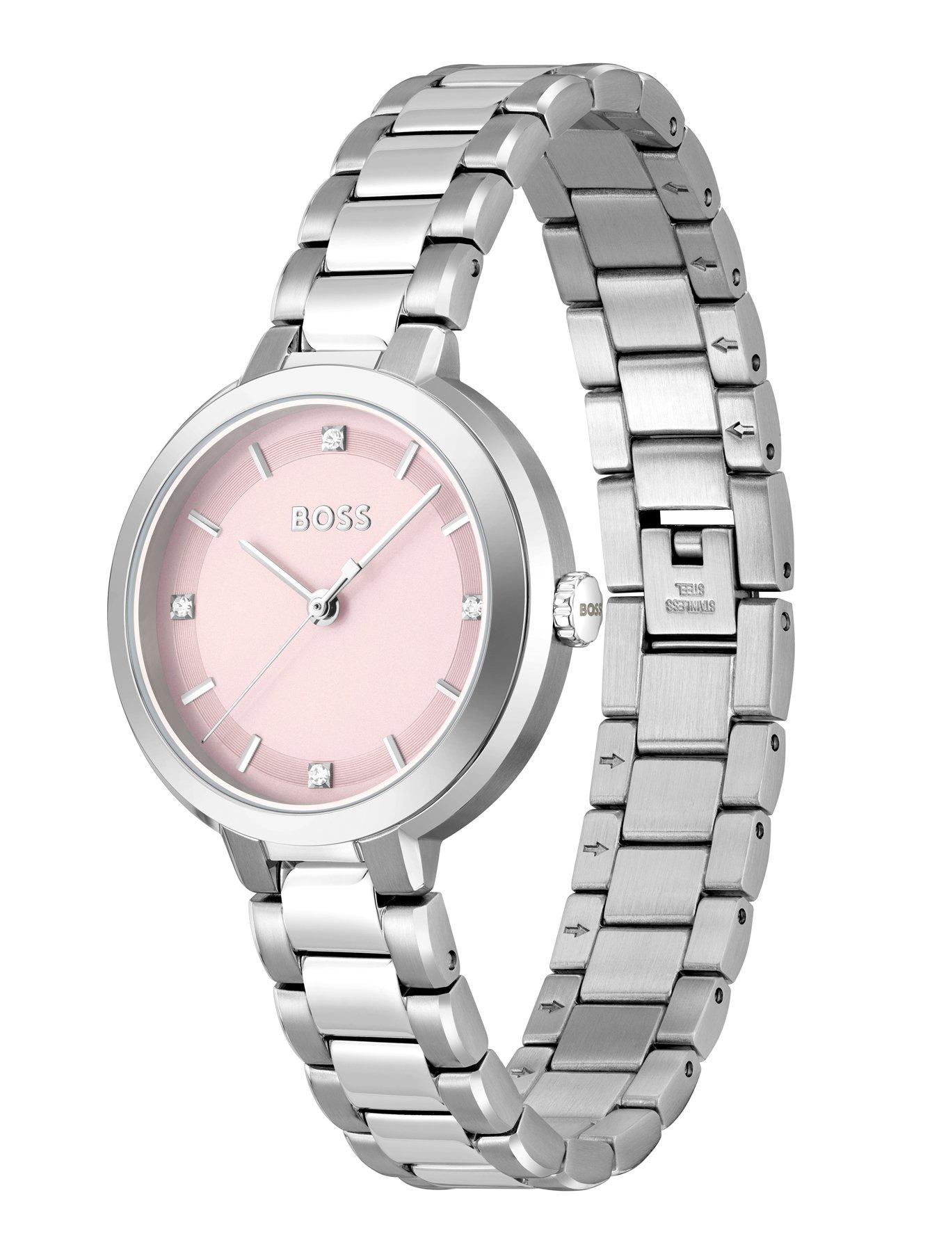  image of boss-ladies-sena-stainless-steel-bracelet-watch