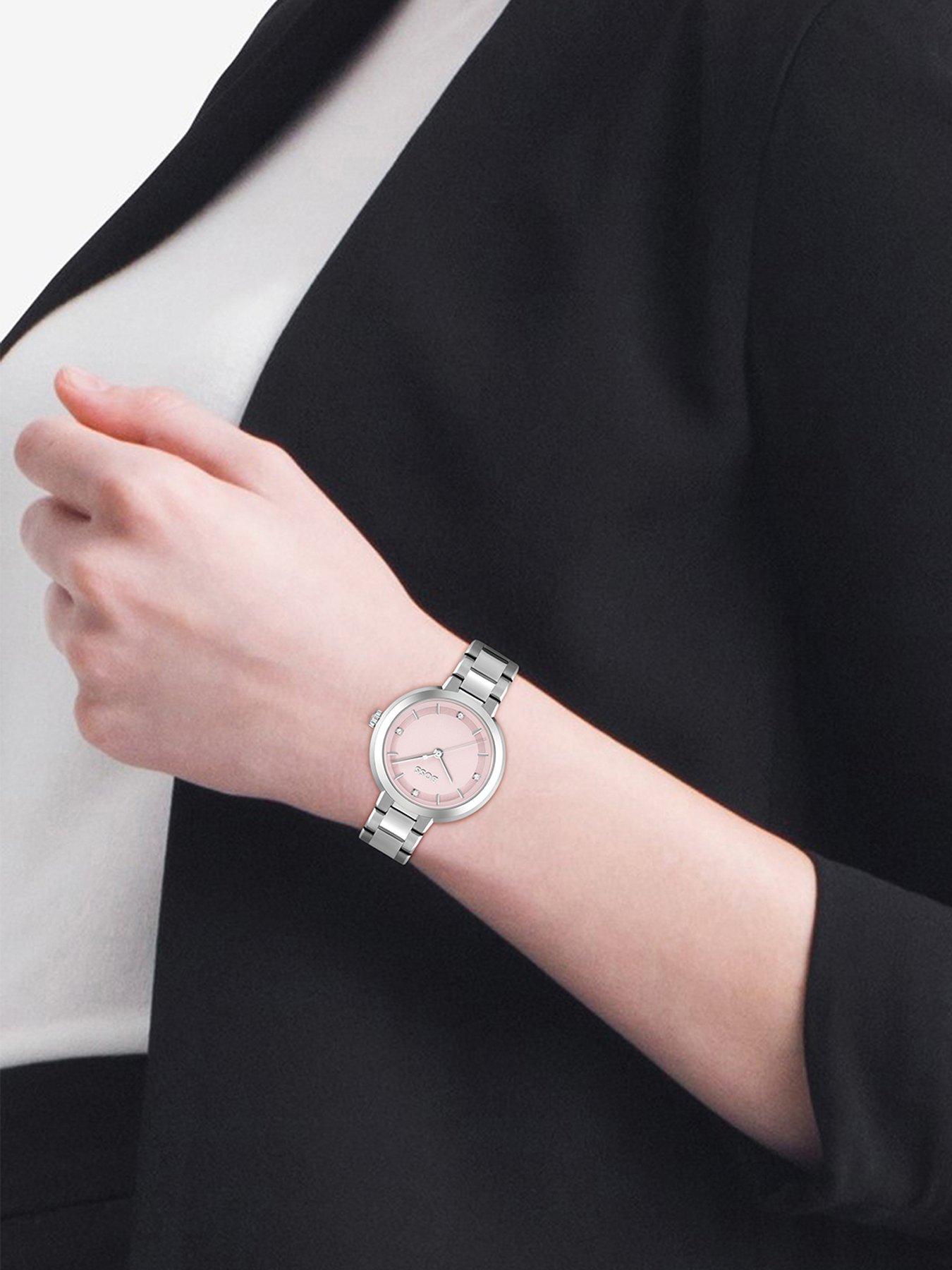  image of boss-ladies-sena-stainless-steel-bracelet-watch