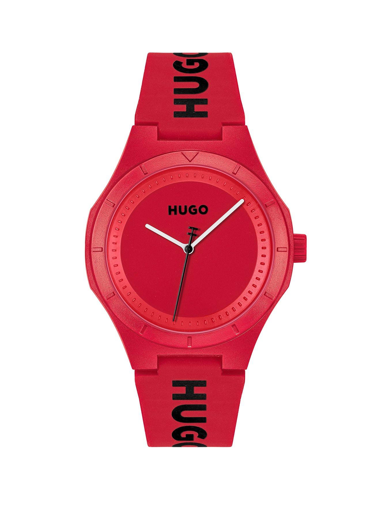 undefined Gents #LITFORHIM Red Silicone Watch