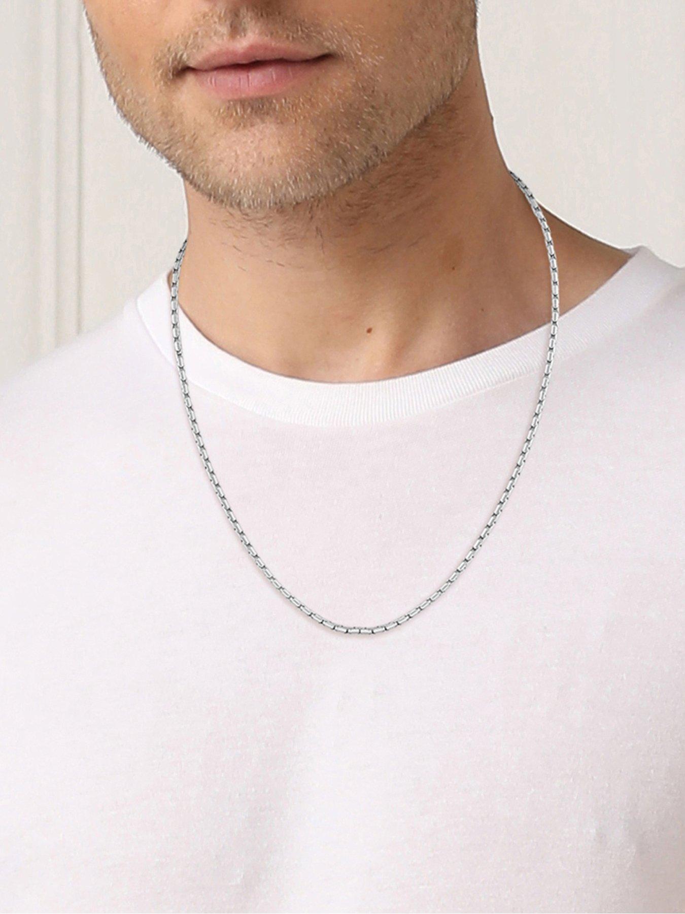  image of boss-gents-evan-stainless-steel-necklace