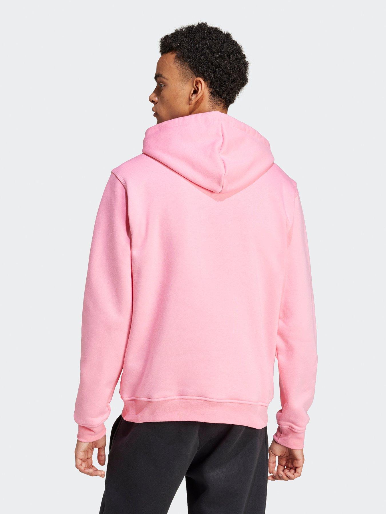 Light pink shop adidas hoodie mens