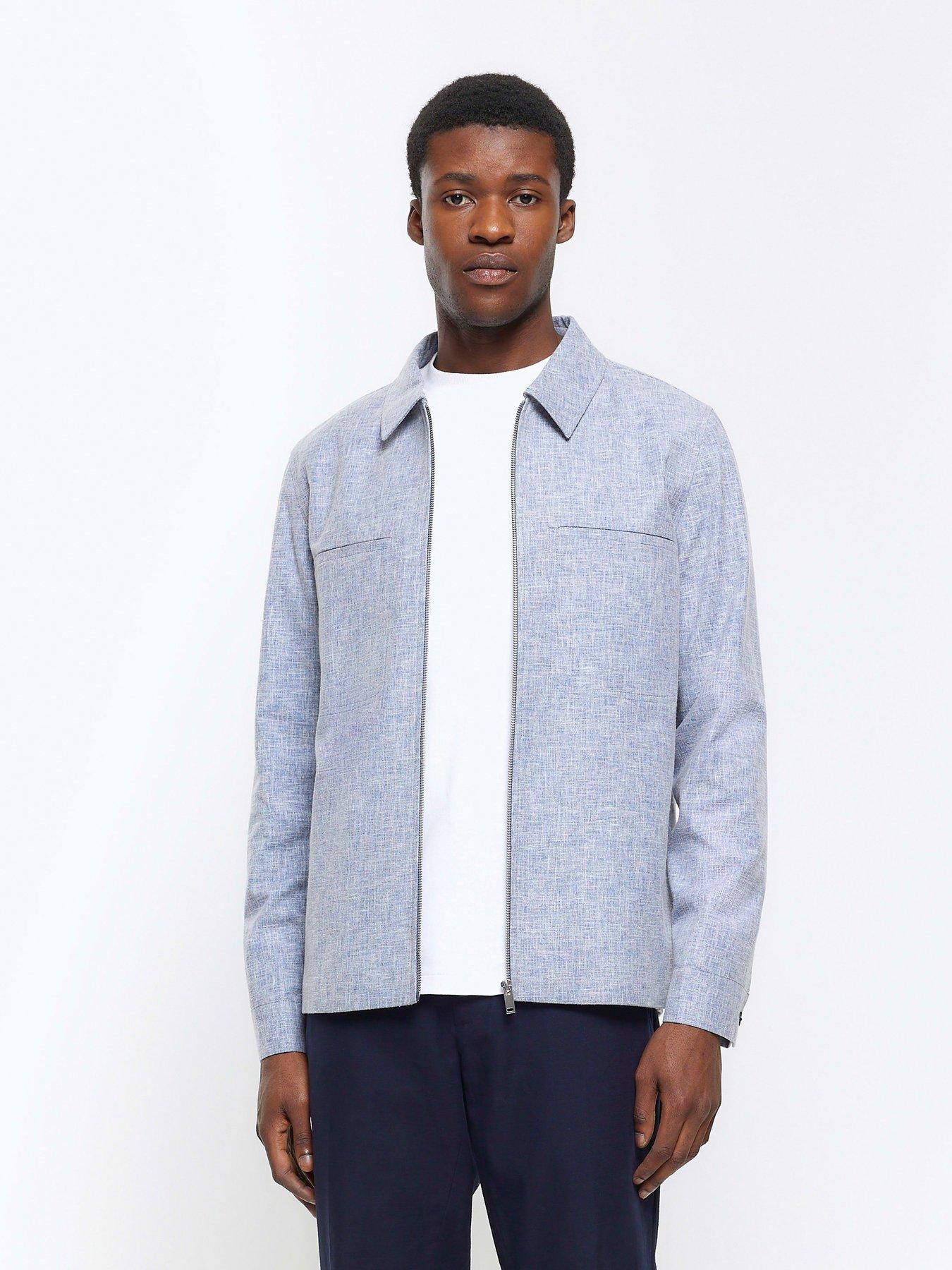 Light blue outlet harrington