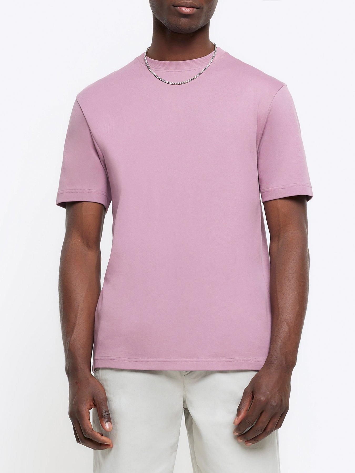 Pink t 2024 shirt river island