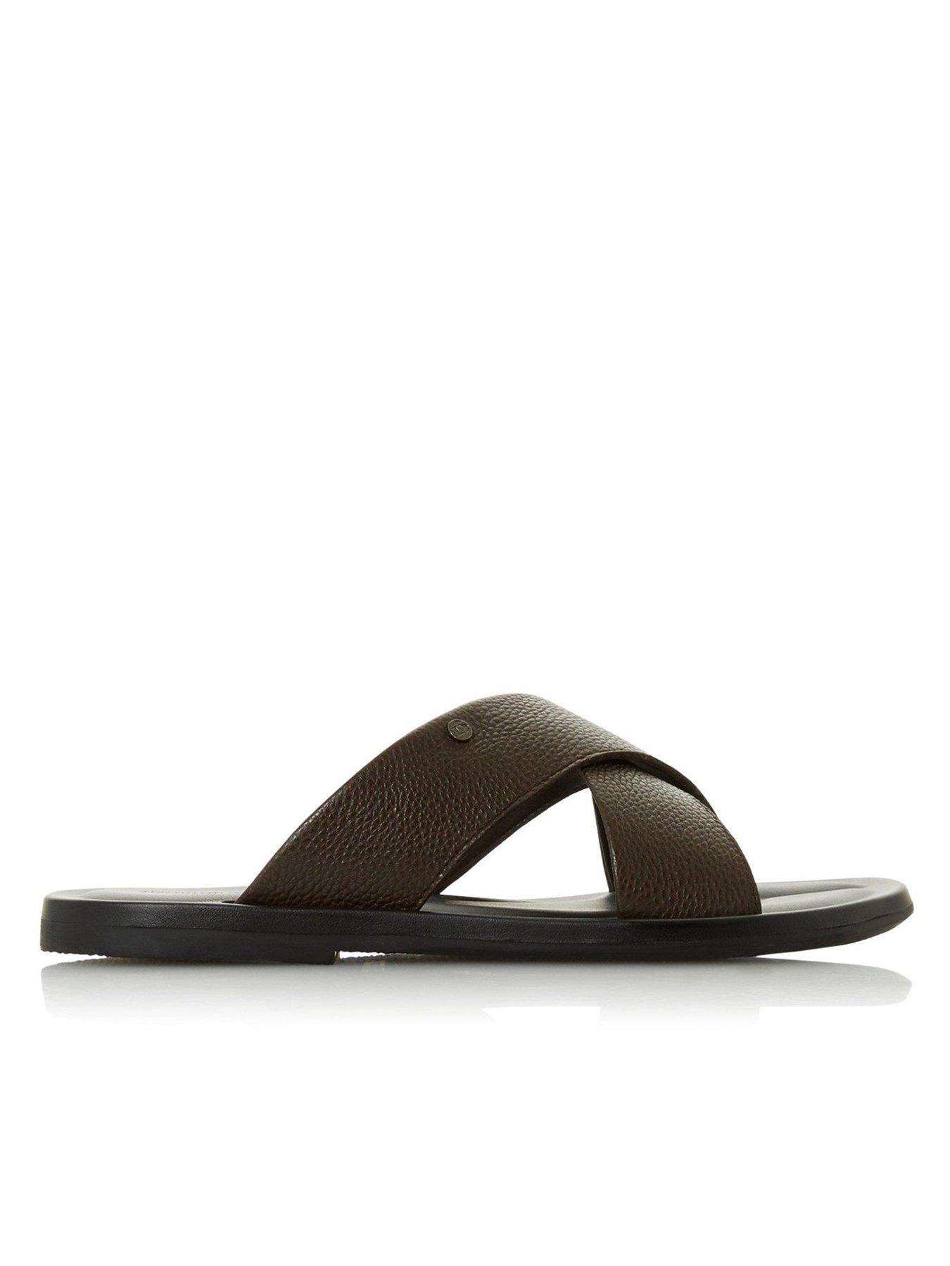  image of dune-london-franks-sandal-brown