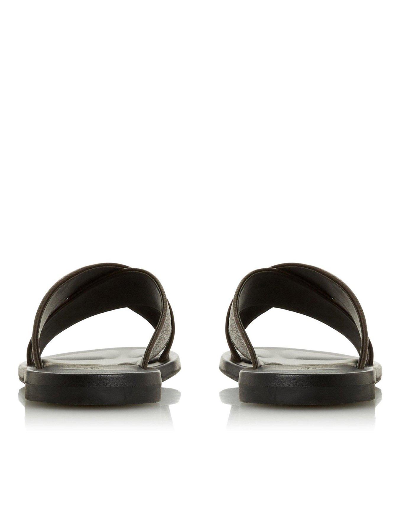  image of dune-london-franks-sandal-brown