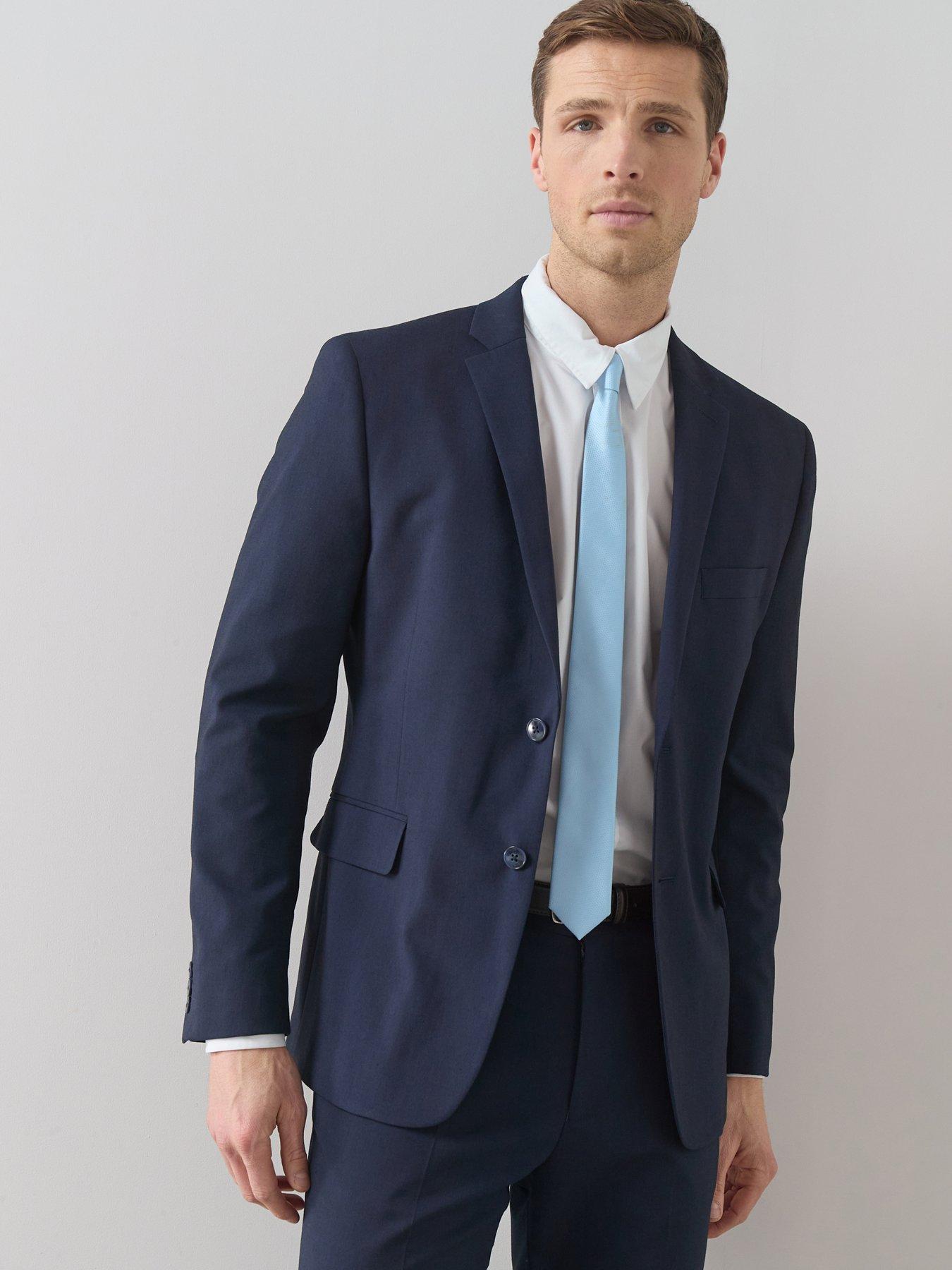 Image 1 of 6 of The Very Collection Slim Suit Jacket - Navy