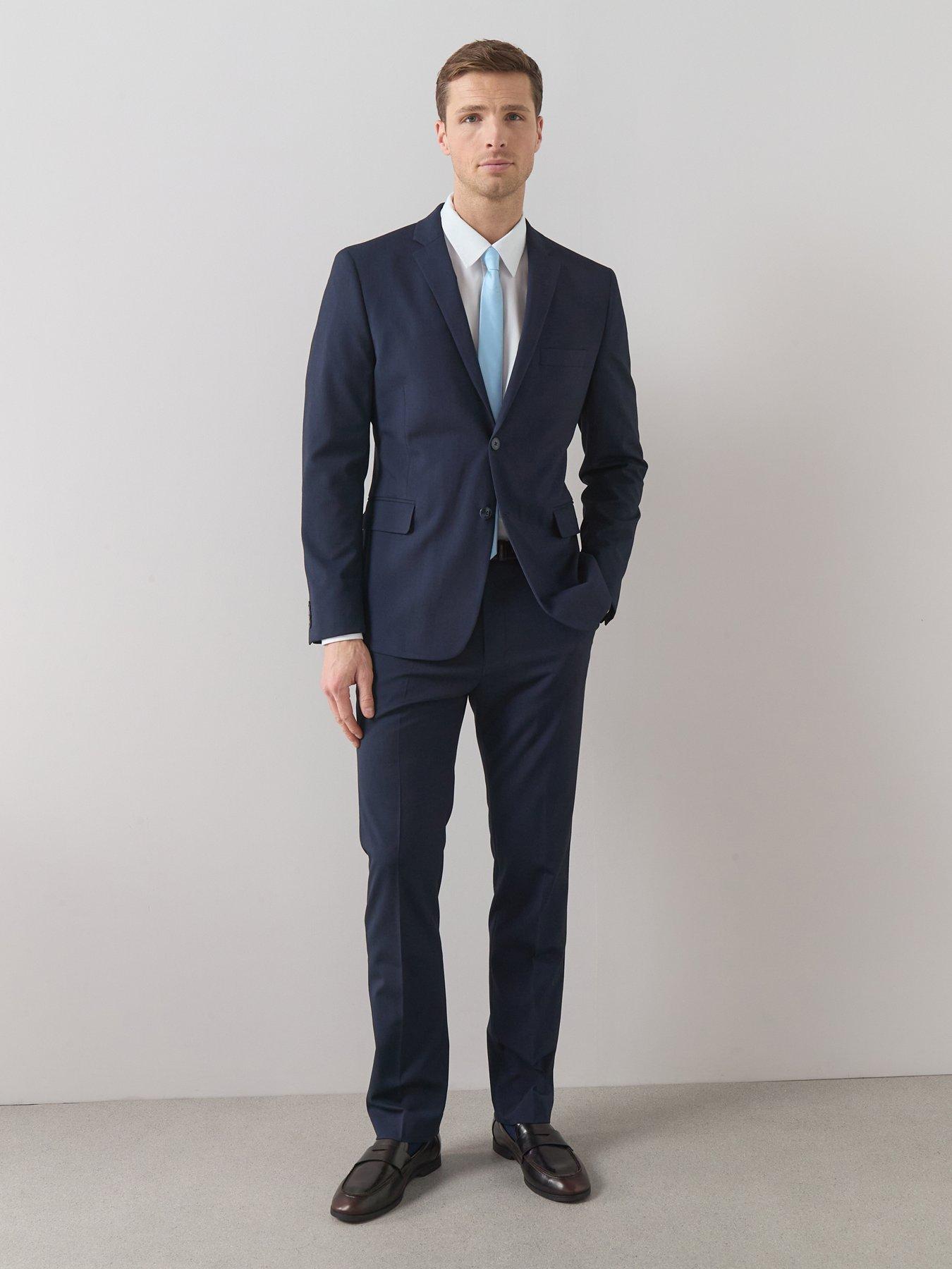 Image 3 of 6 of The Very Collection Slim Suit Jacket - Navy